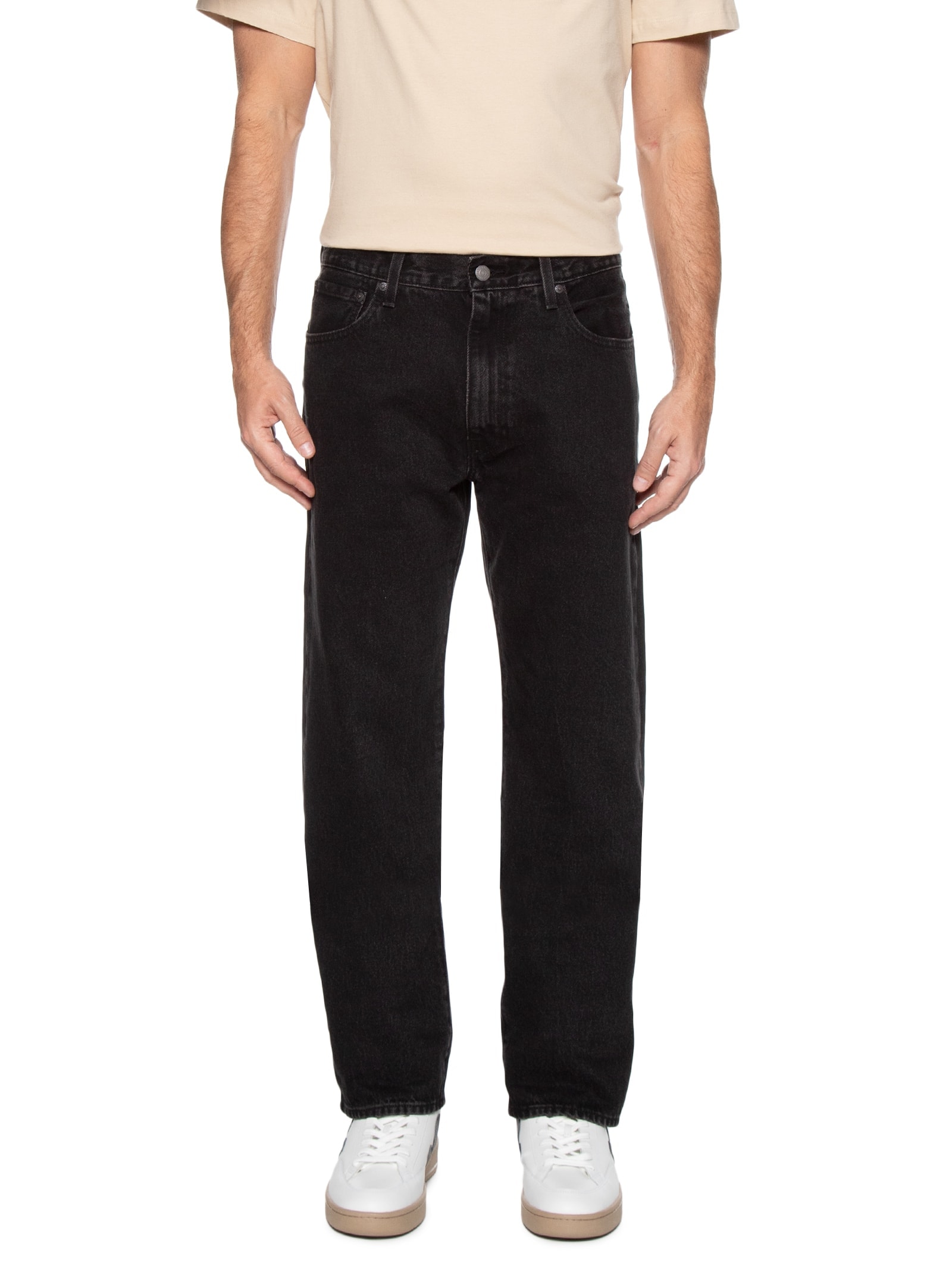 Calça Masculina Jeans 555 Relaxed Straight Preto Levi's