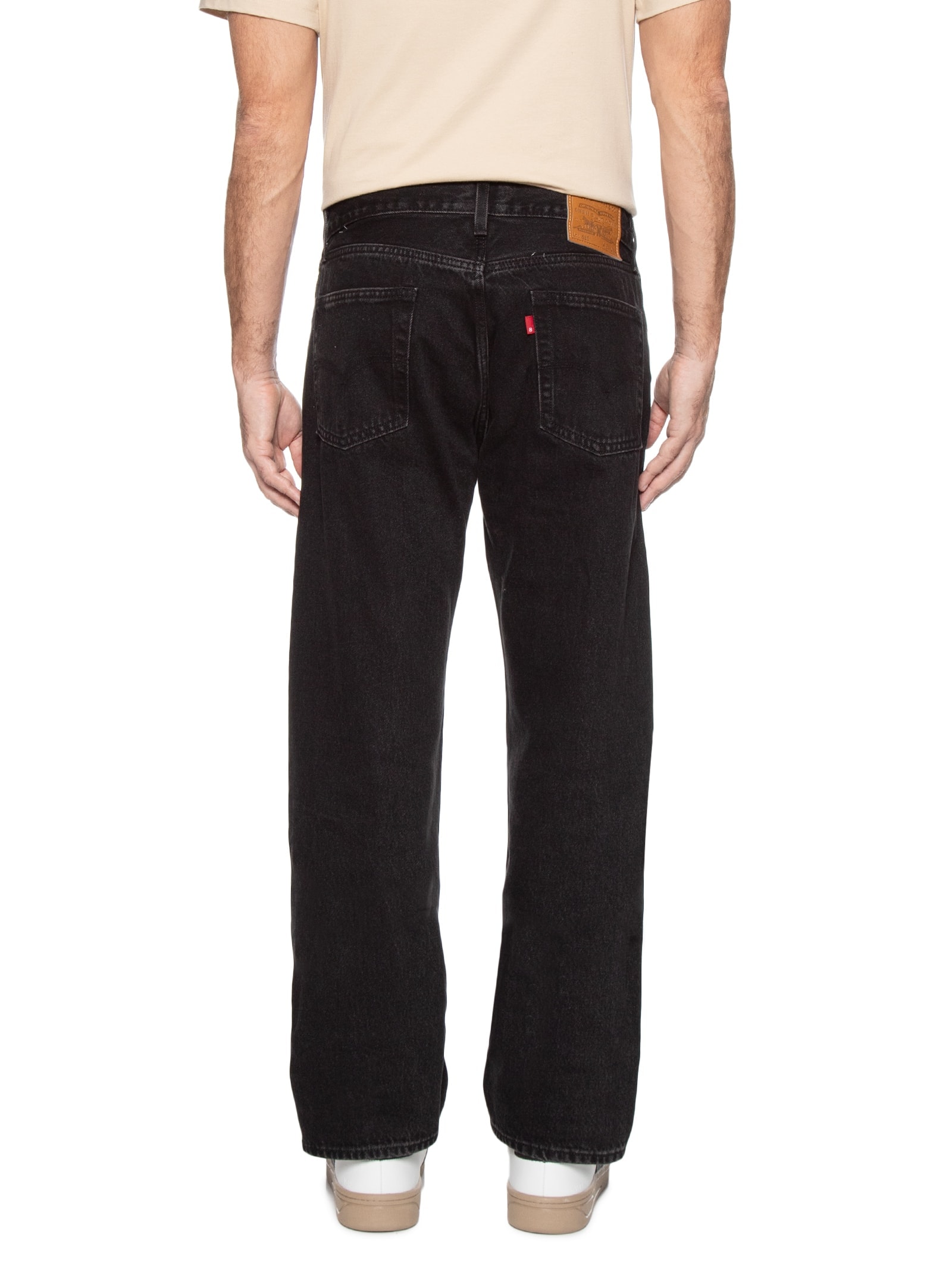 Calça Masculina Jeans 555 Relaxed Straight Preto Levi's