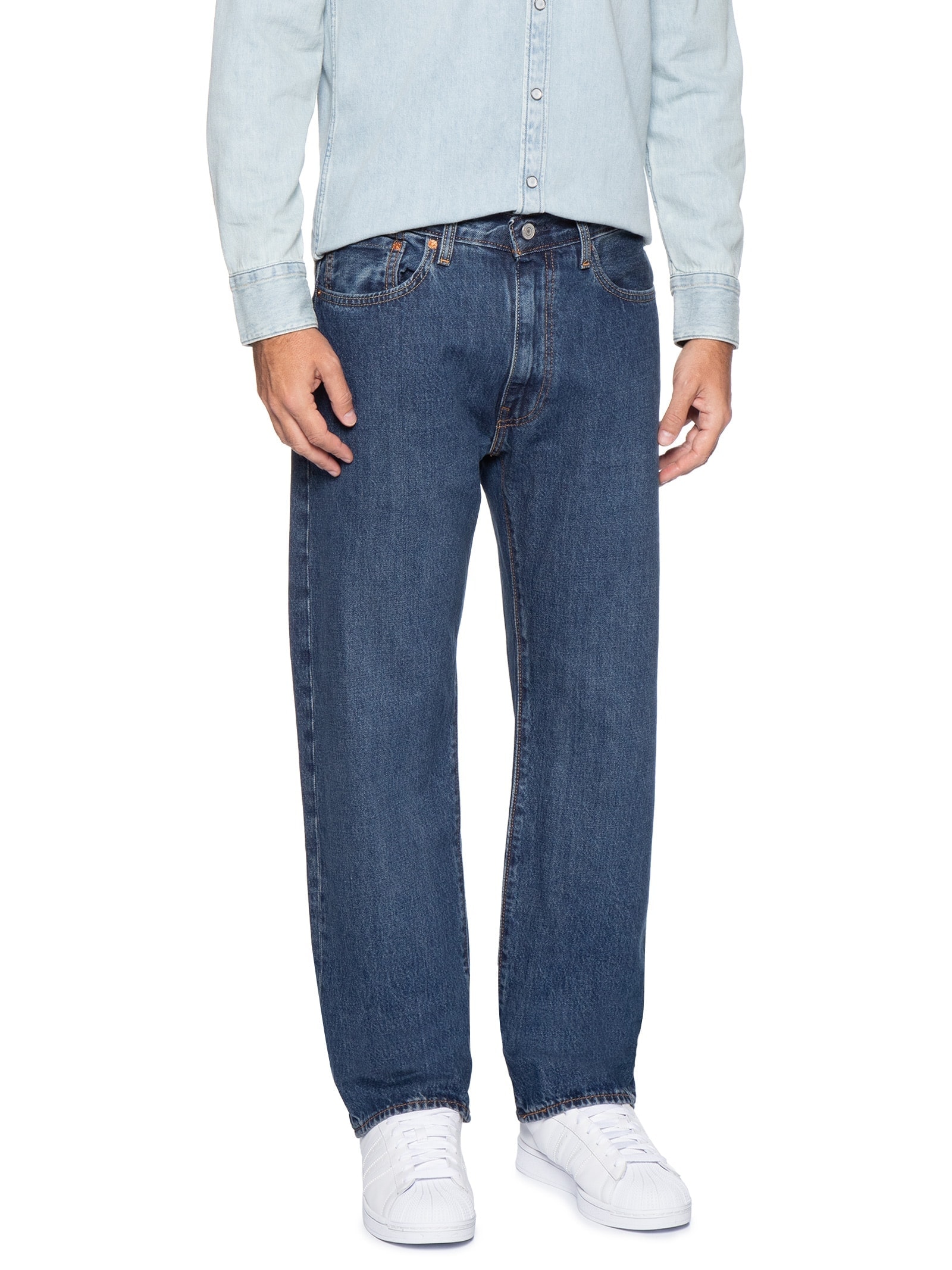 Calça Masculina Jeans 555® Relaxed Straight Fit Reta Azul Levi's