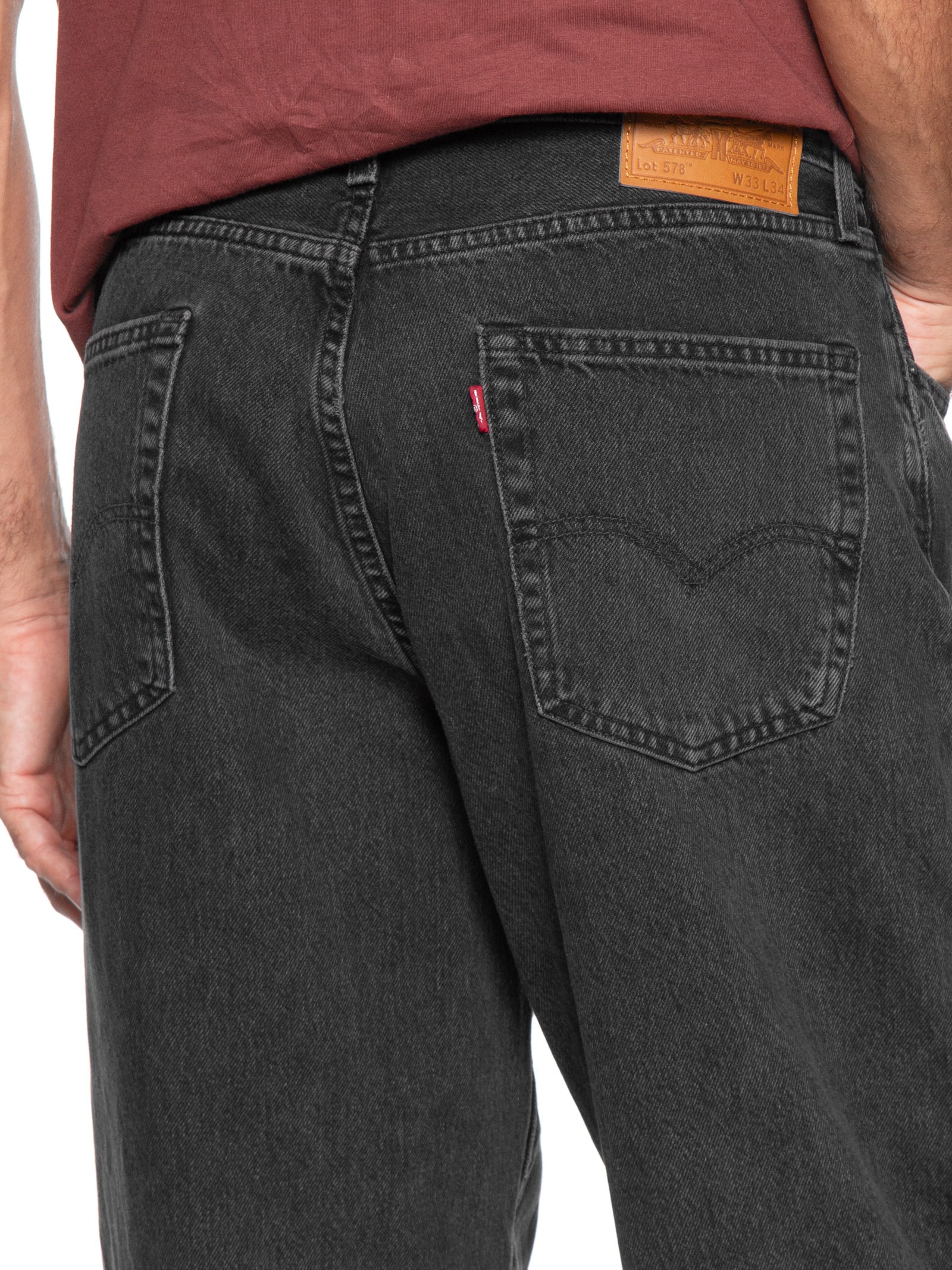 Calça Masculina Jeans 578 Baggy Fit Preto Levi's