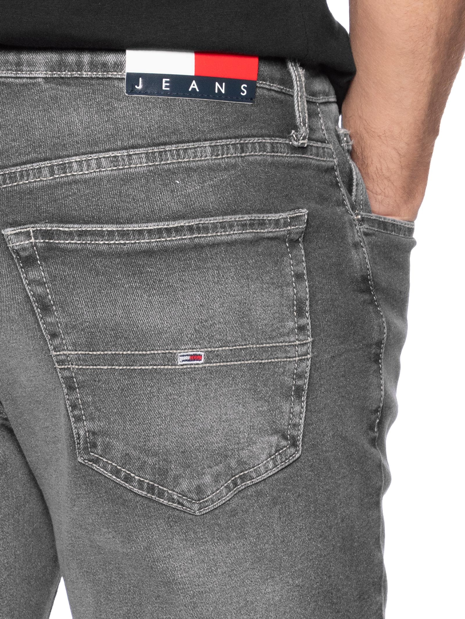 Calça Masculina Jeans Austin Slim Fit Tapered Bi 1278 Preto Tommy Jeans