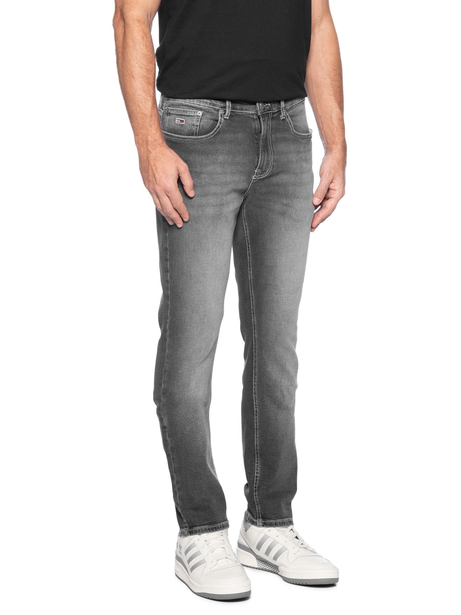 Calça Masculina Jeans Austin Slim Fit Tapered Bi 1278 Preto Tommy Jeans