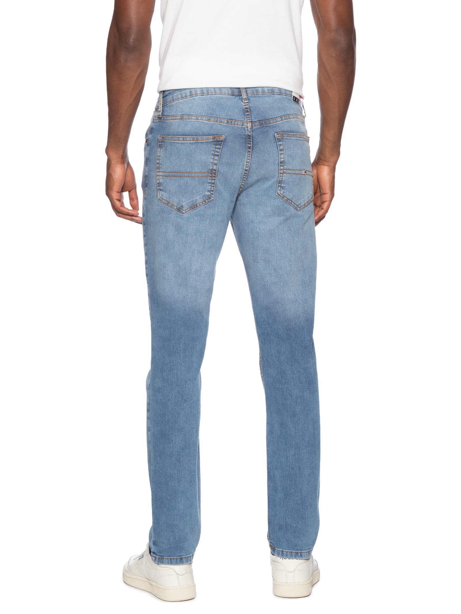 Calça Masculina Jeans Austin Slim Fit Tapered BI0216 Azul Tommy Jeans