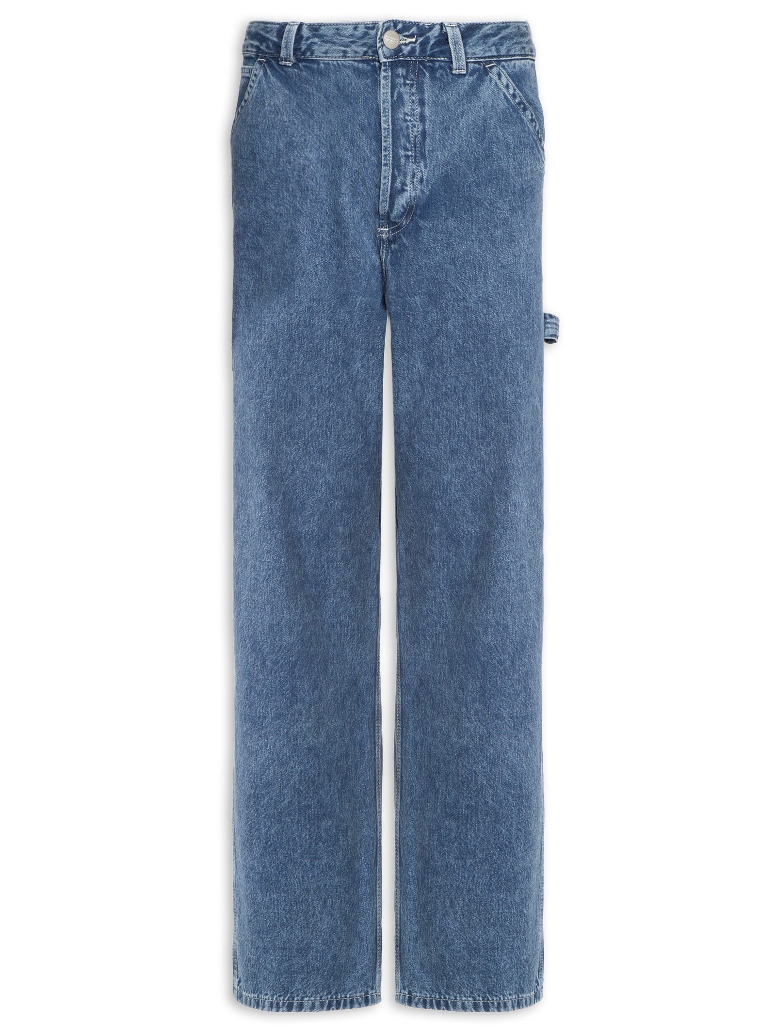 Calça Masculina Check-5 Baggy Denim - Vans - Azul