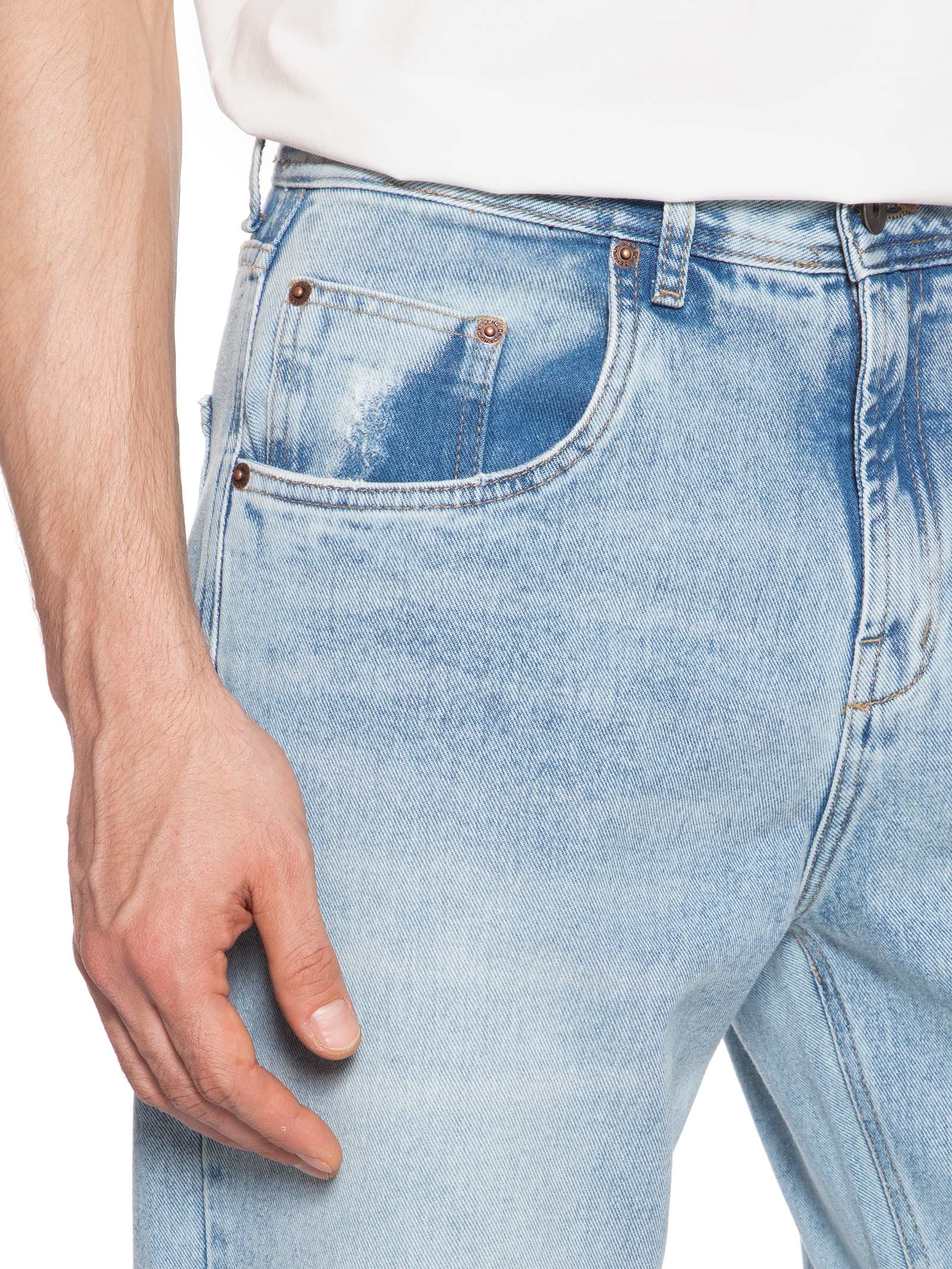 Calça Masculina Jeans Baggy Fit Fk Azul Sergio K