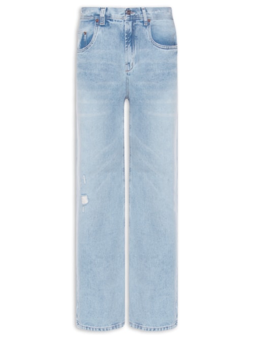 Calça Masculina Jeans Baggy Fit Fk – Azul