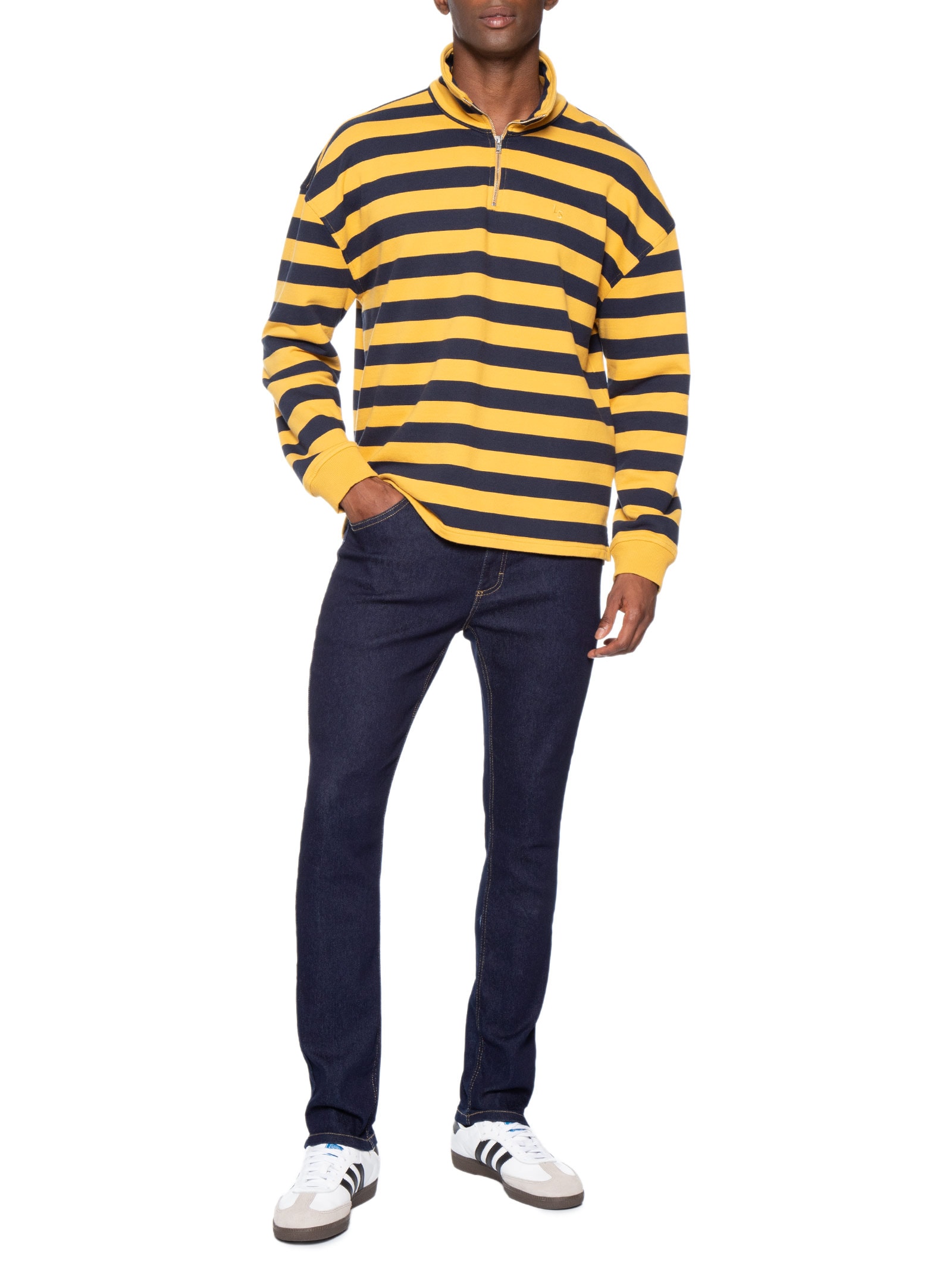 Calça Masculina Jeans Básica Skinny Fit Azul Hering