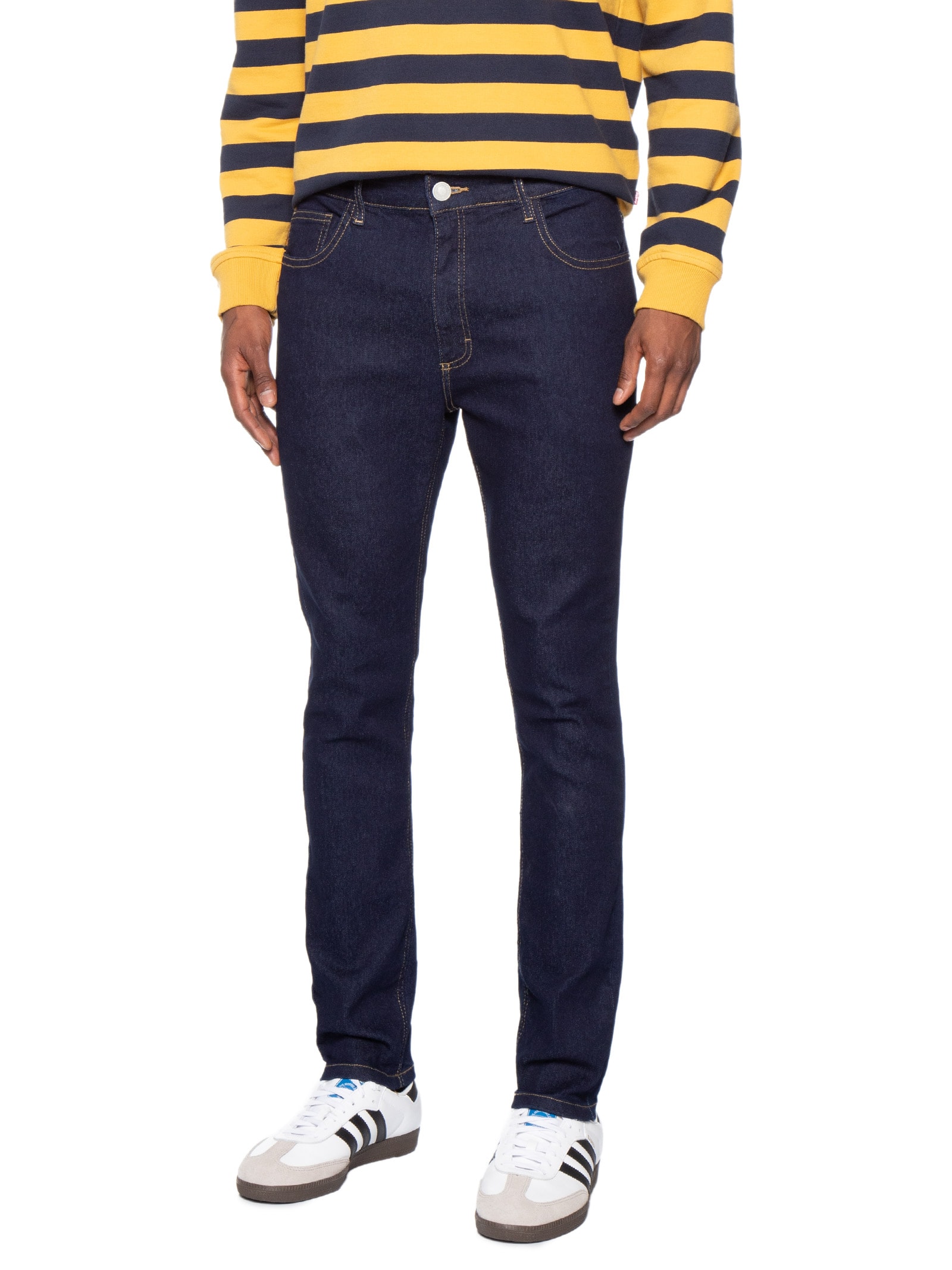 Calça Masculina Jeans Básica Skinny Fit Azul Hering