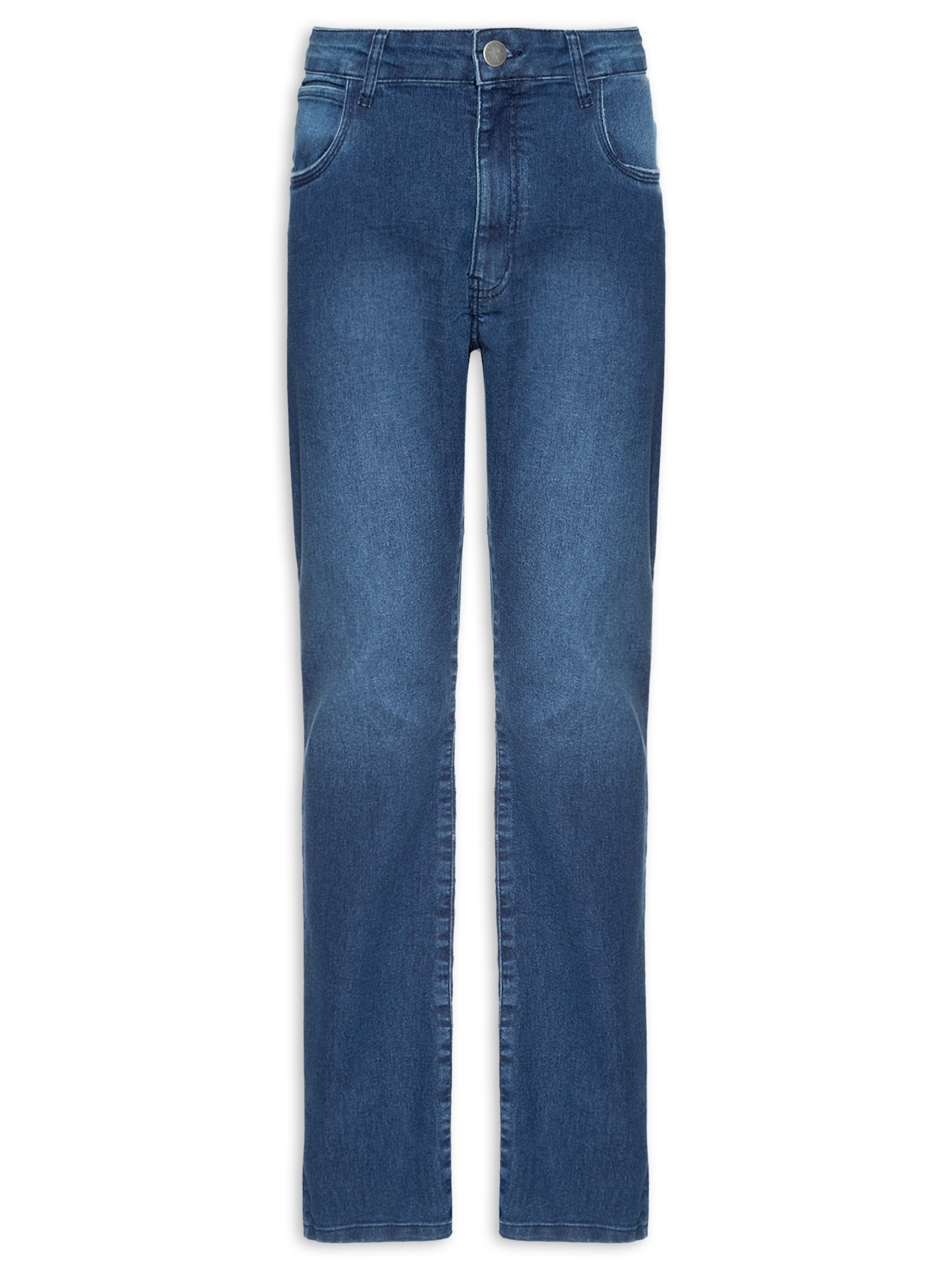 Calça Masculina Jeans Básica Slim Azul Basiq Men