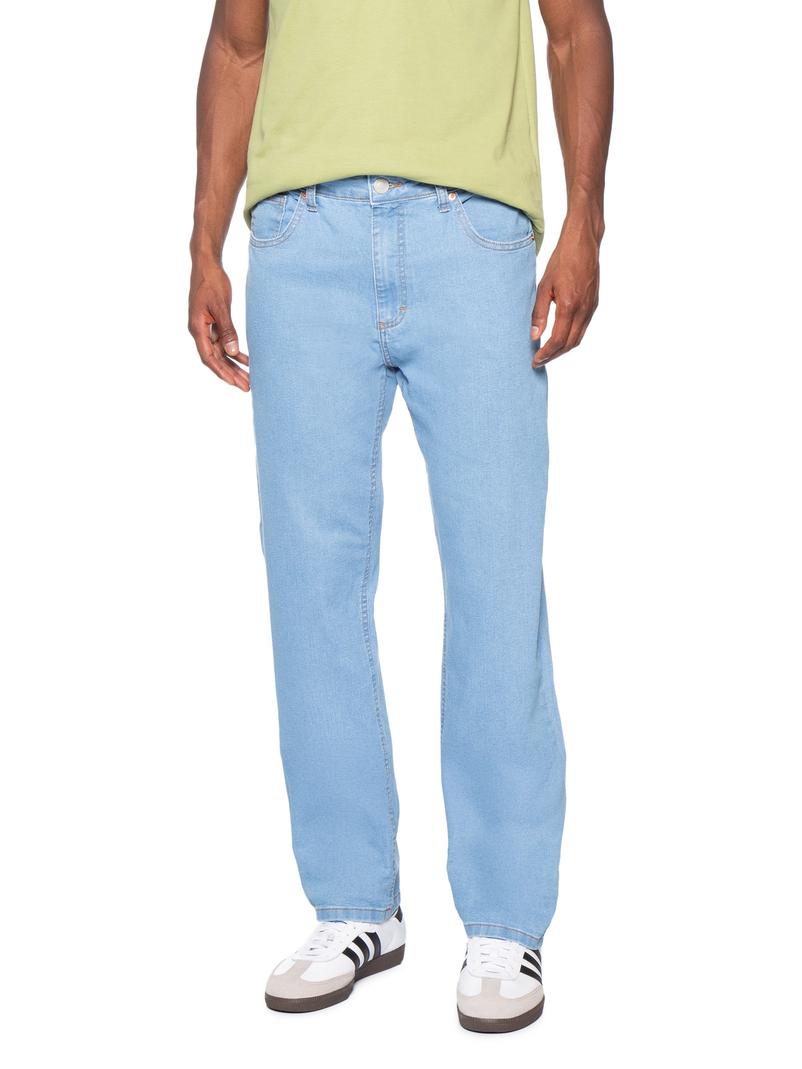 Calça Masculina Jeans Básica Slim Fit Azul Hering