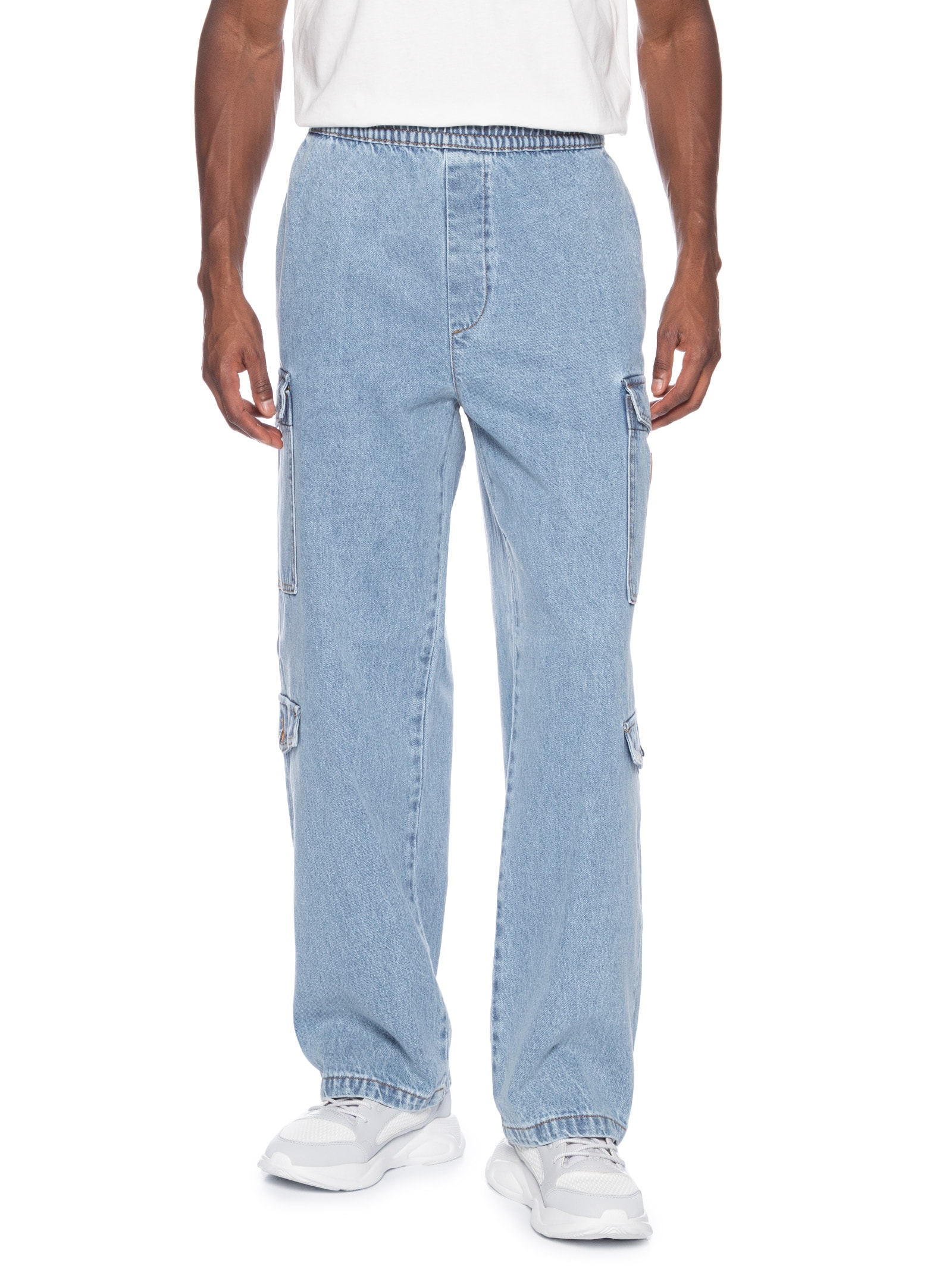Calça Masculina Jeans Cargo Azul Armani Exchange