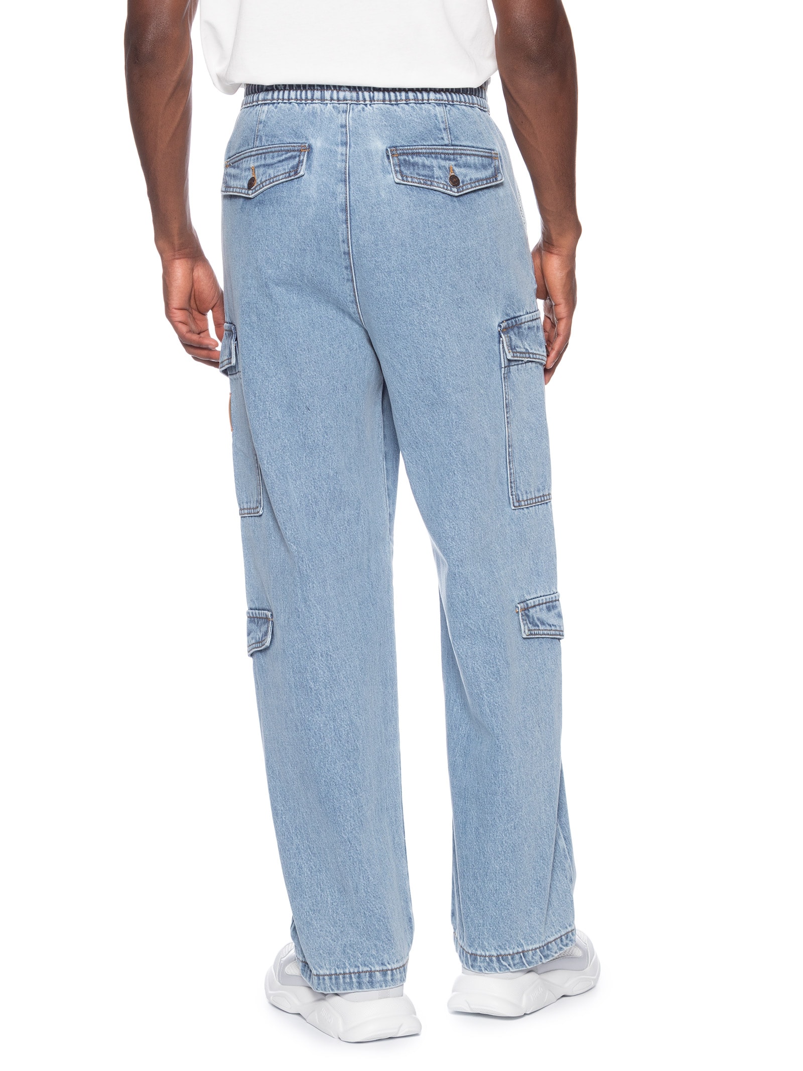 Calça Masculina Jeans Cargo Azul Armani Exchange