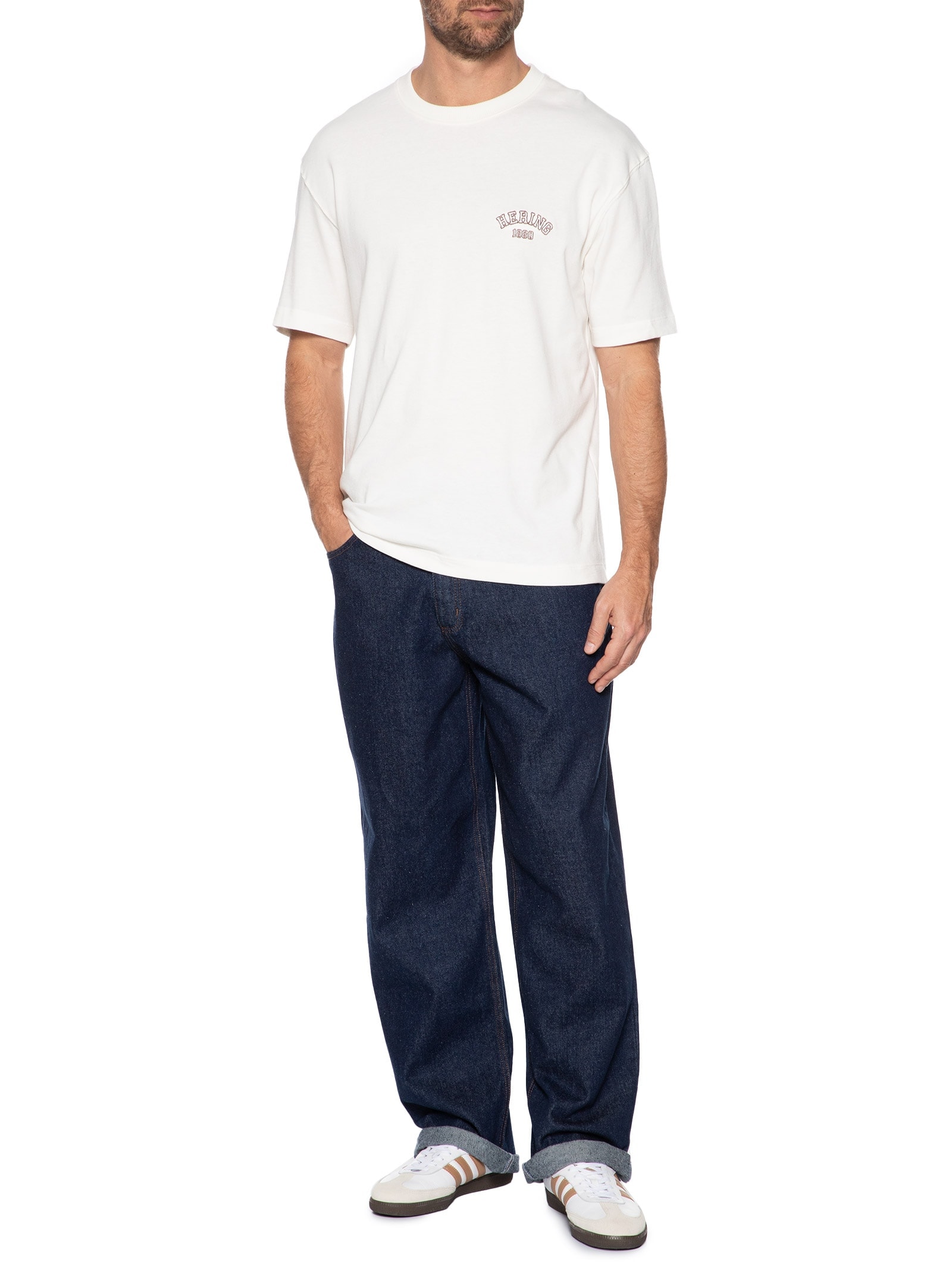 Calça Masculina Jeans Comfort Fit Raw Denim Azul Hering