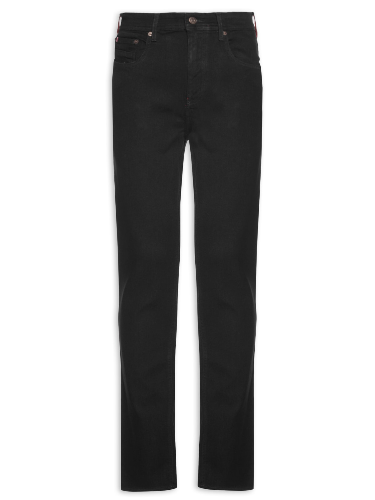 Vista 2 Calça Masculina Jeans Denton Straight Clean Black PRETO PRETO