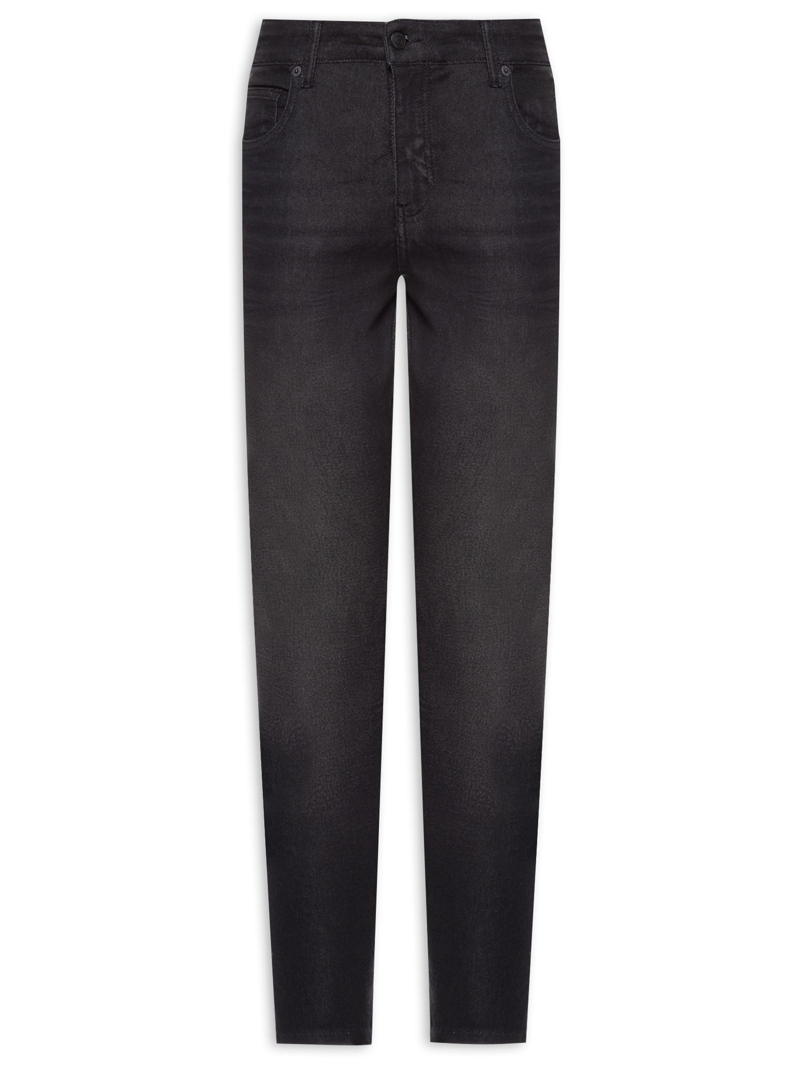 Calça Masculina Jeans Flex Dirty Preto Foxton