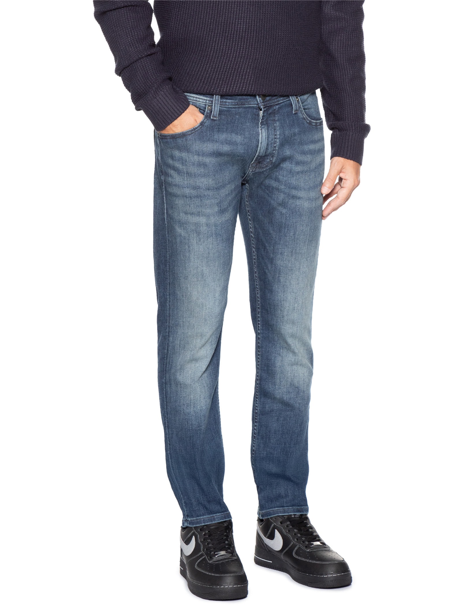 Calça Masculina Jeans Glenn Original Fit Azul Jack & Jones