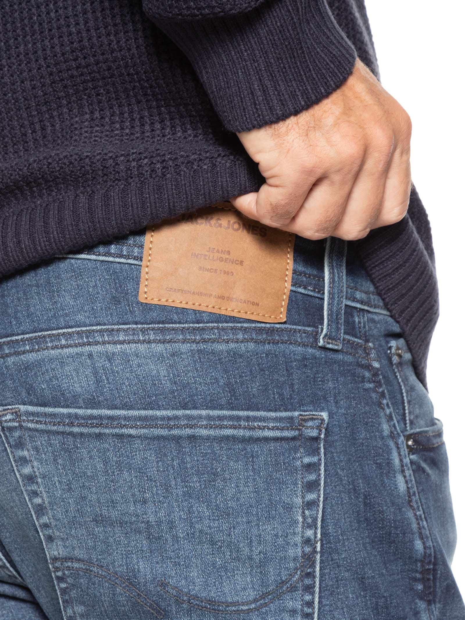 Calça Masculina Jeans Glenn Original Fit Azul Jack & Jones