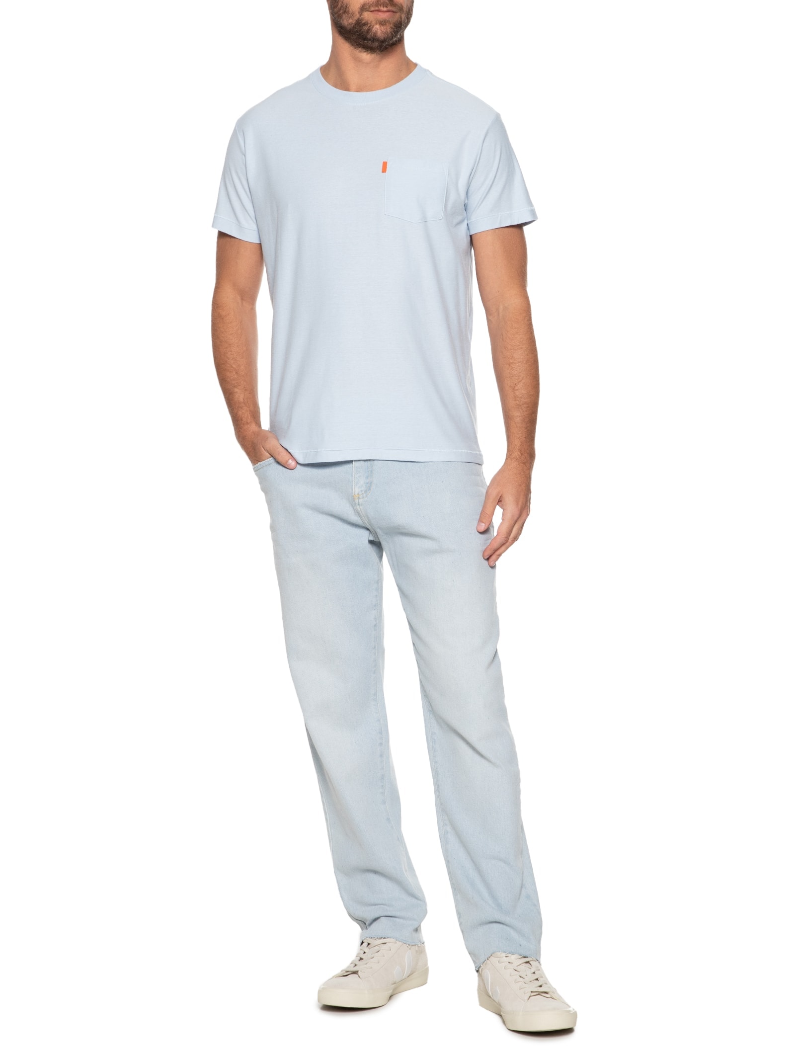 Calça Masculina Jeans Leblon Cut Recycled Azul  Osklen