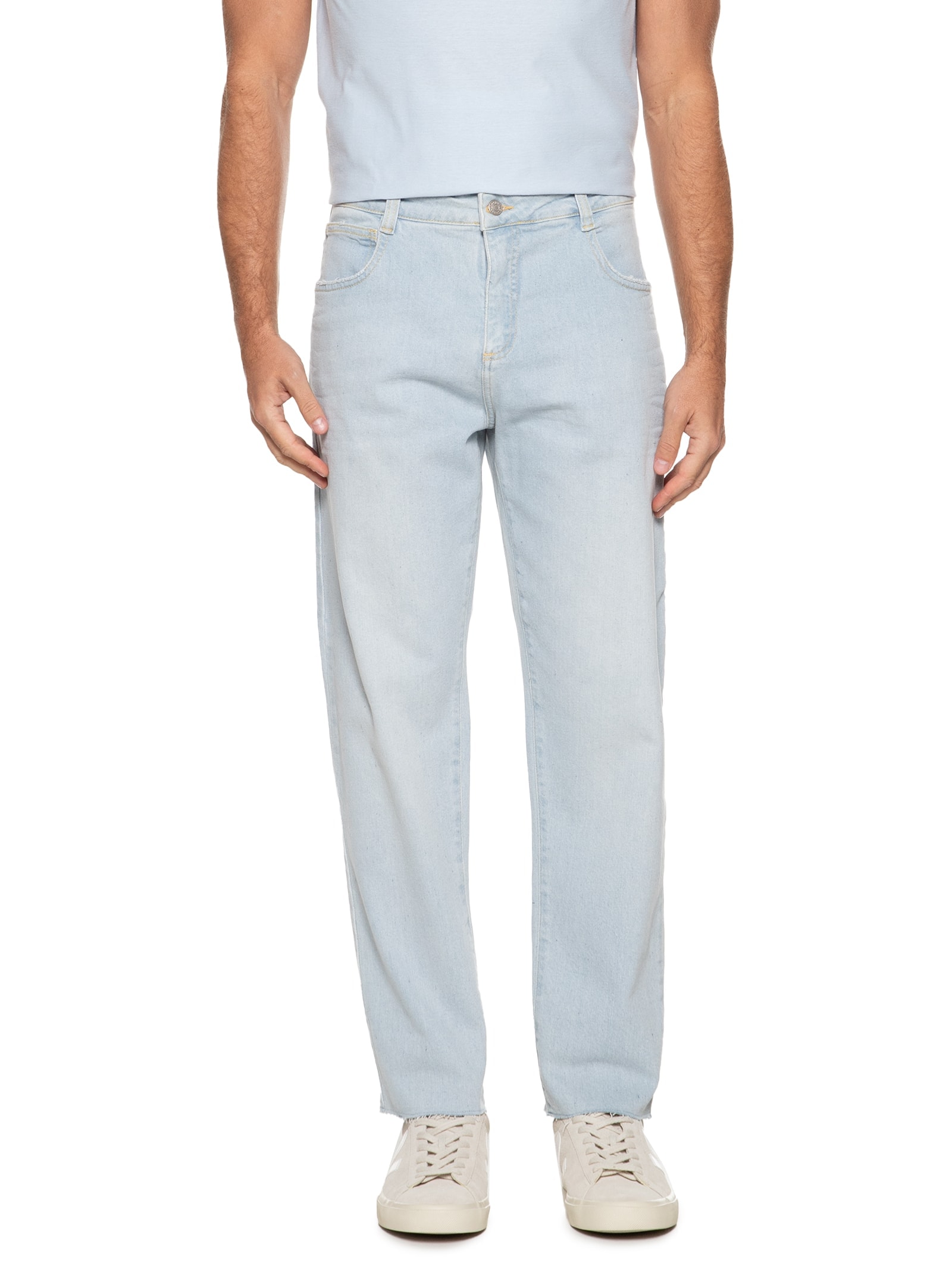  Calça Masculina Jeans Leblon Cut Recycled Azul  Osklen