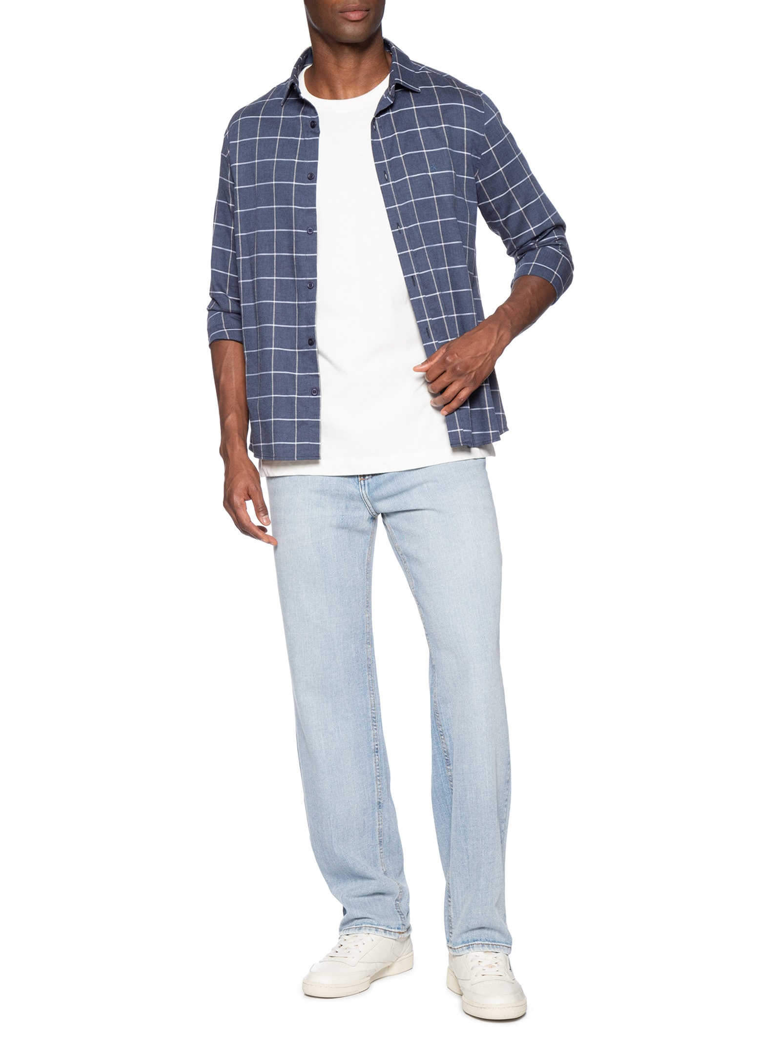 Calça Masculina Jeans Otis Regular Straight BI0112 Azul Tommy Jeans