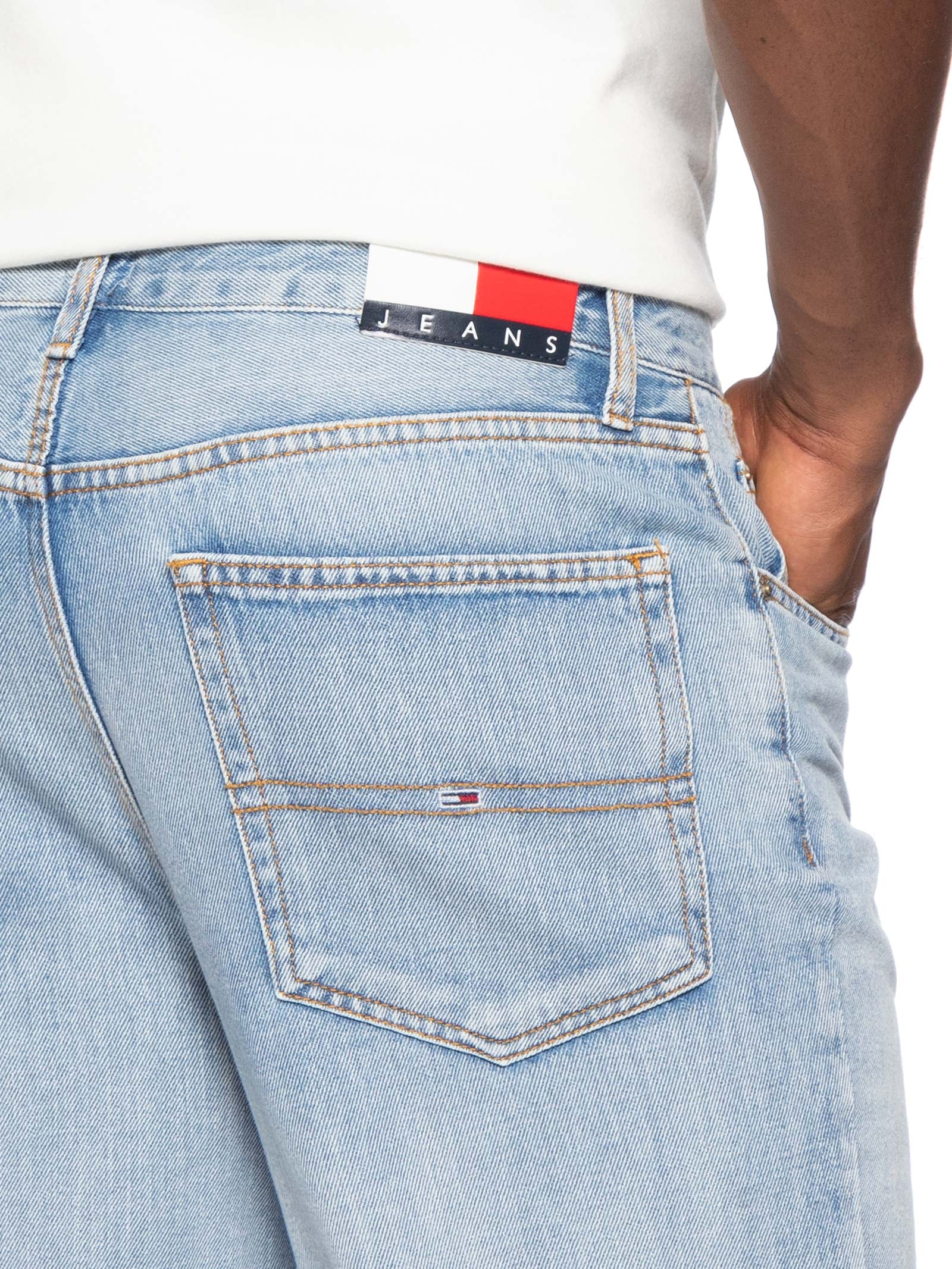 Calça Masculina Jeans Otis Regular Straight BI0112 Azul Tommy Jeans