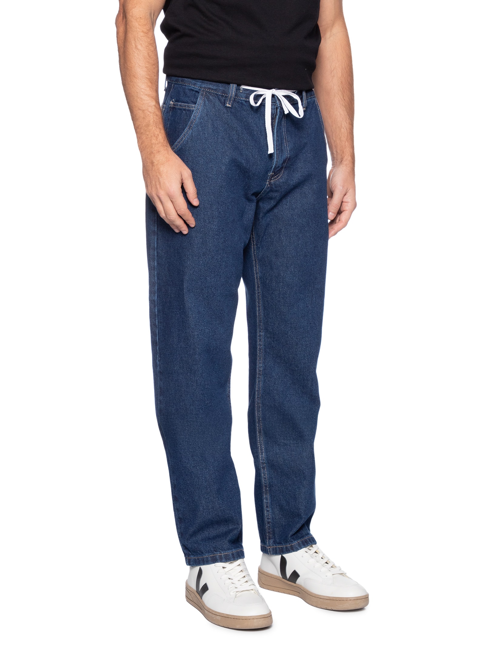 Calça Masculina Jeans Oversized Azul Basiq Men