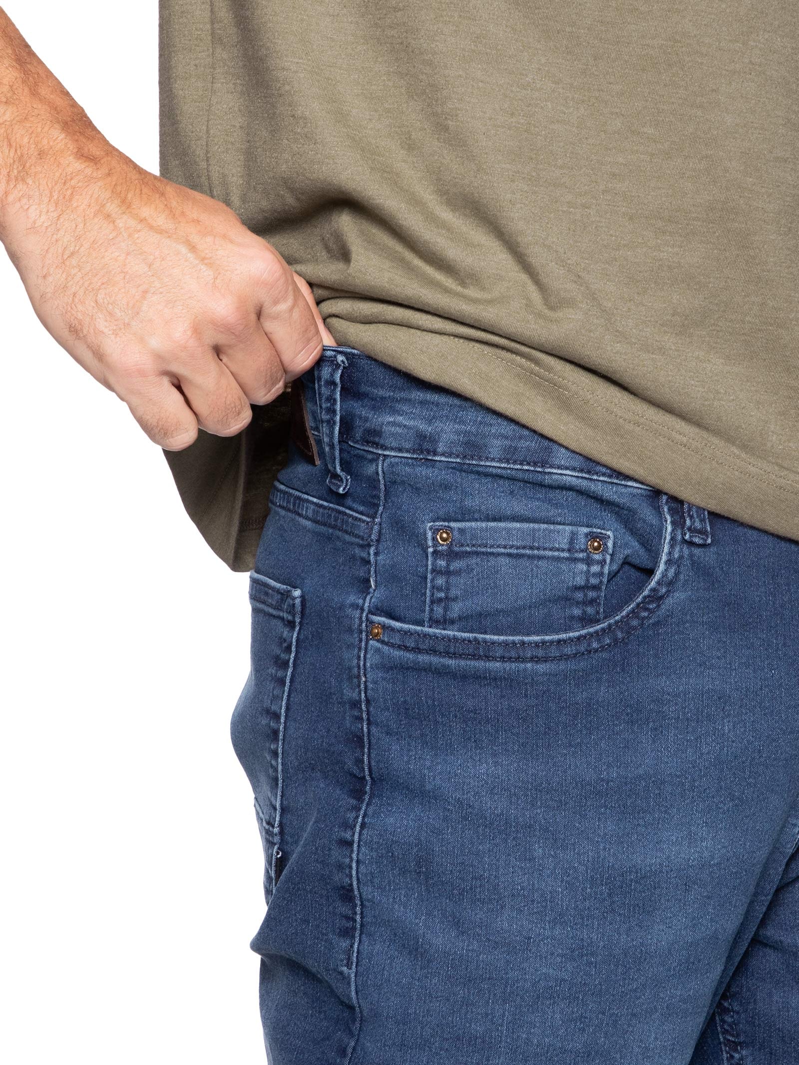Calça Masculina Jeans Regular Fit Power Bl Azul Aramis