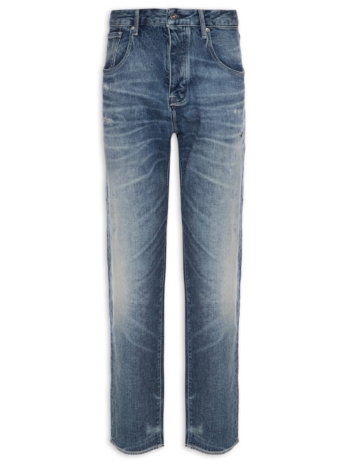 Calça Masculina Jeans Reta 5 Pockets - Azul