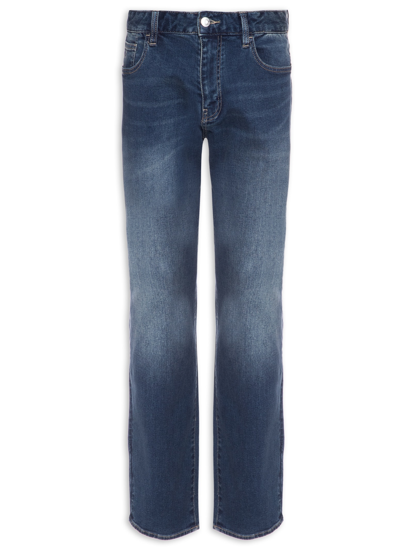 Calça Masculina Jeans Reta 5 Pockets Azul Armani Exchange