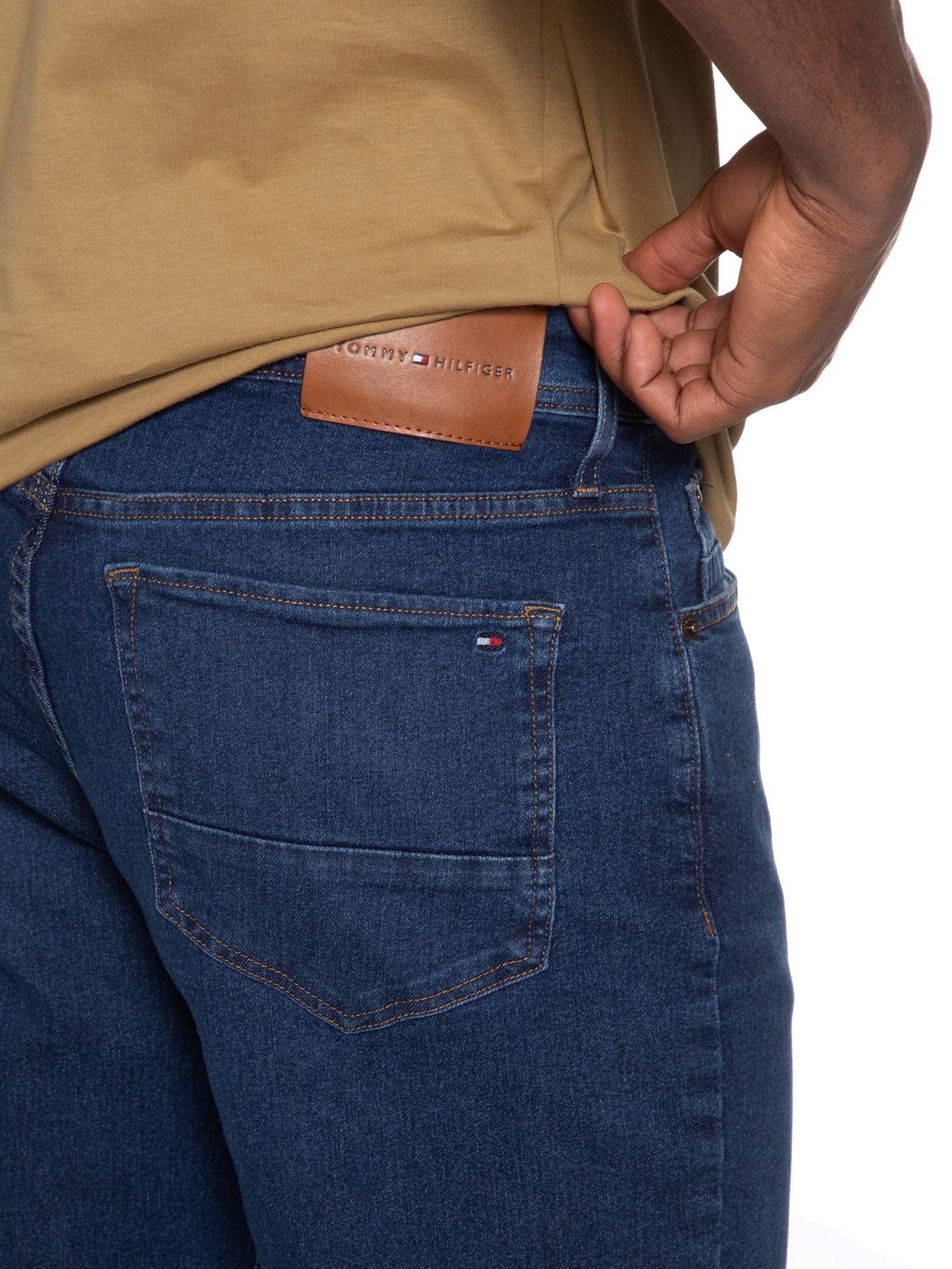 Calça Masculina Jeans Reta Core Mercer Azul Tommy Hilfiger