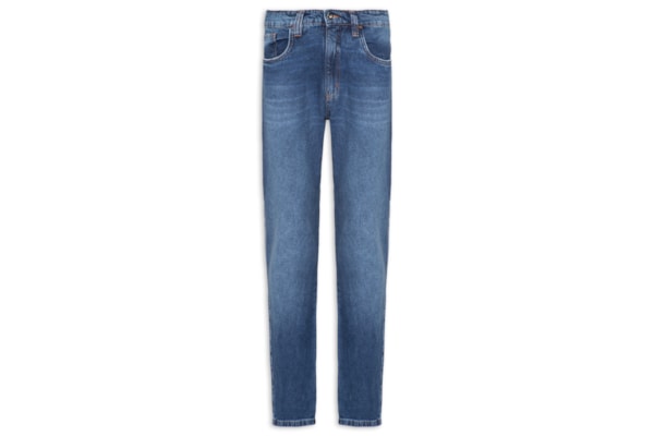 Calça Masculina Jeans Reta Five Pockets - Azul