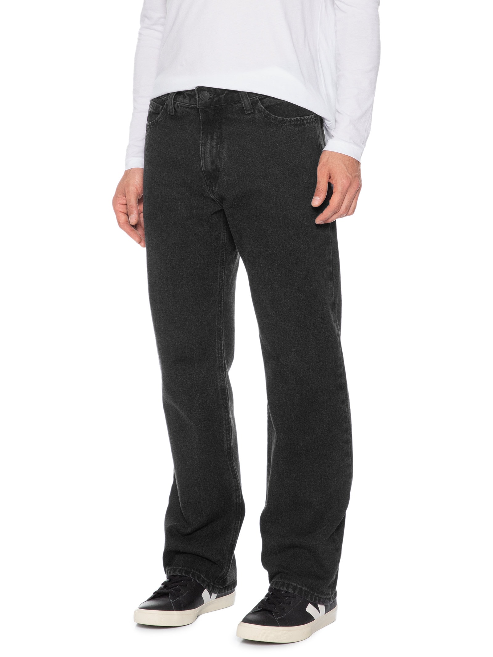 Calça Masculina Jeans Reta Preto Hering