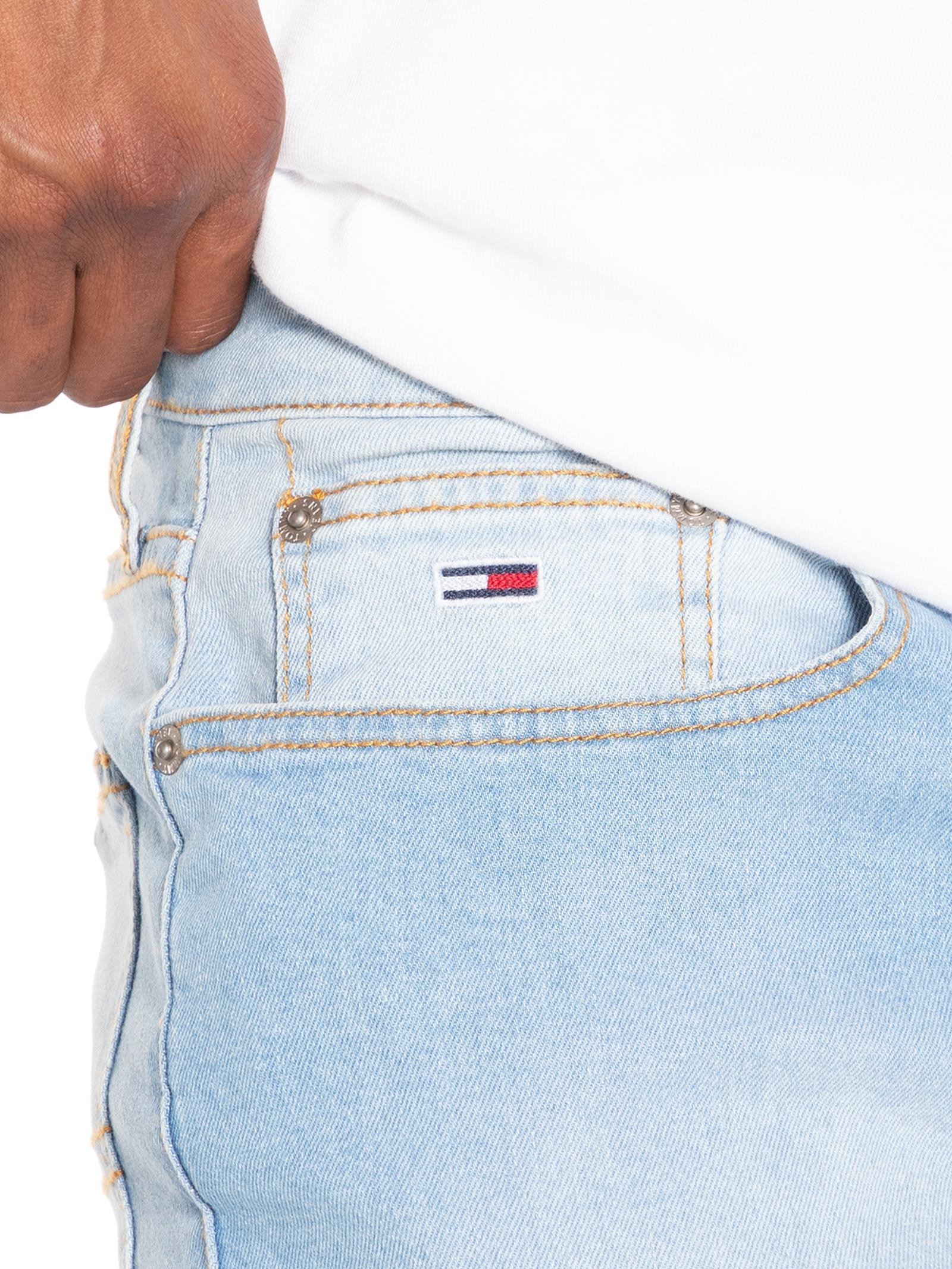 Calça Masculina Jeans Scanton Slim Fit Azul Tommy Jeans