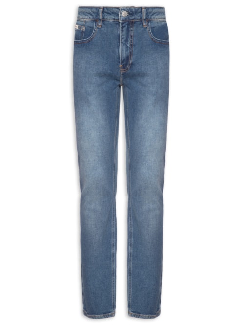 Calça Masculina Jeans Skinny 5 Pockets – Azul