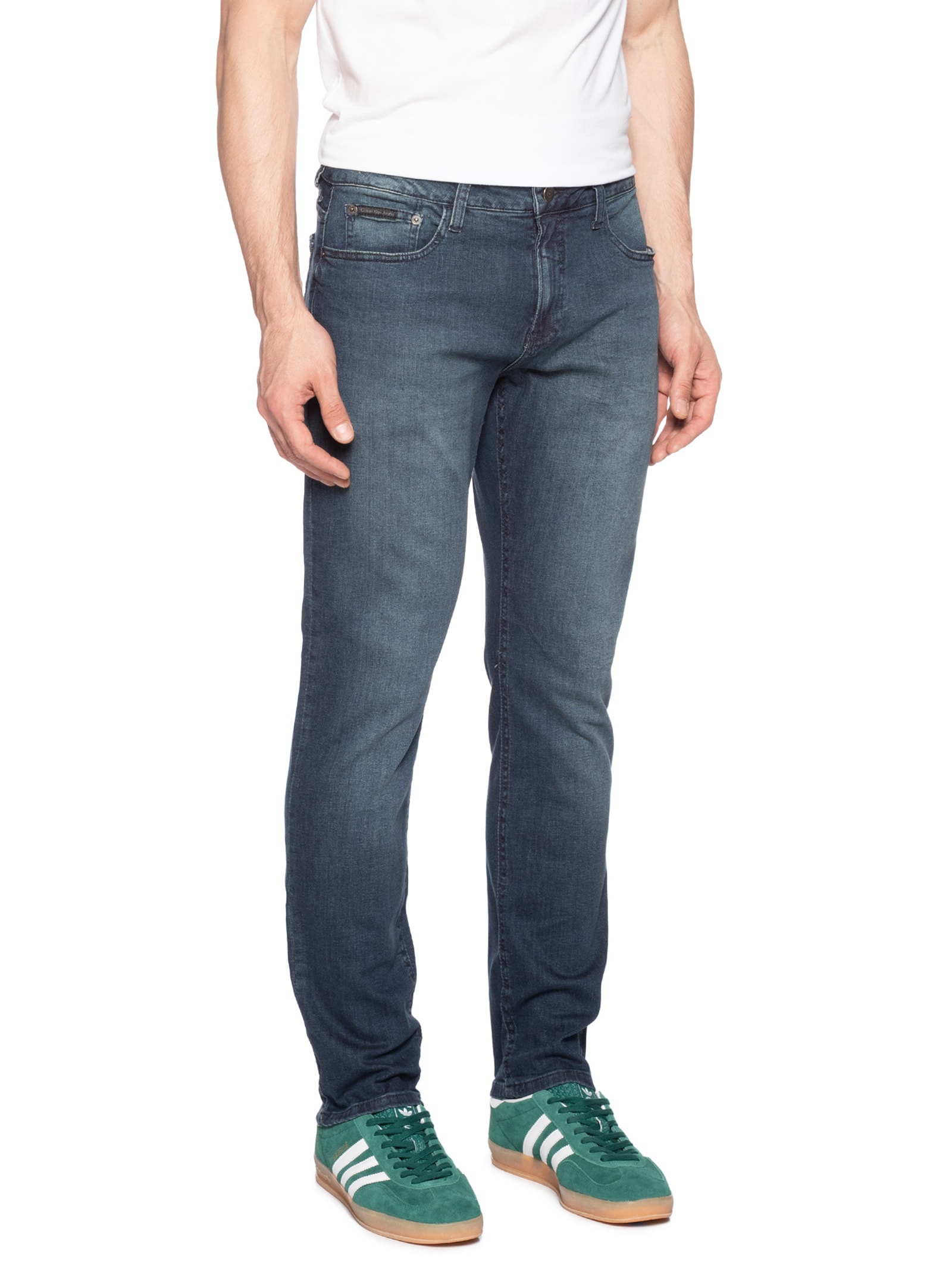 Calça Masculina Jeans Skinny 5 Pockets Azul Calvin Klein Jeans