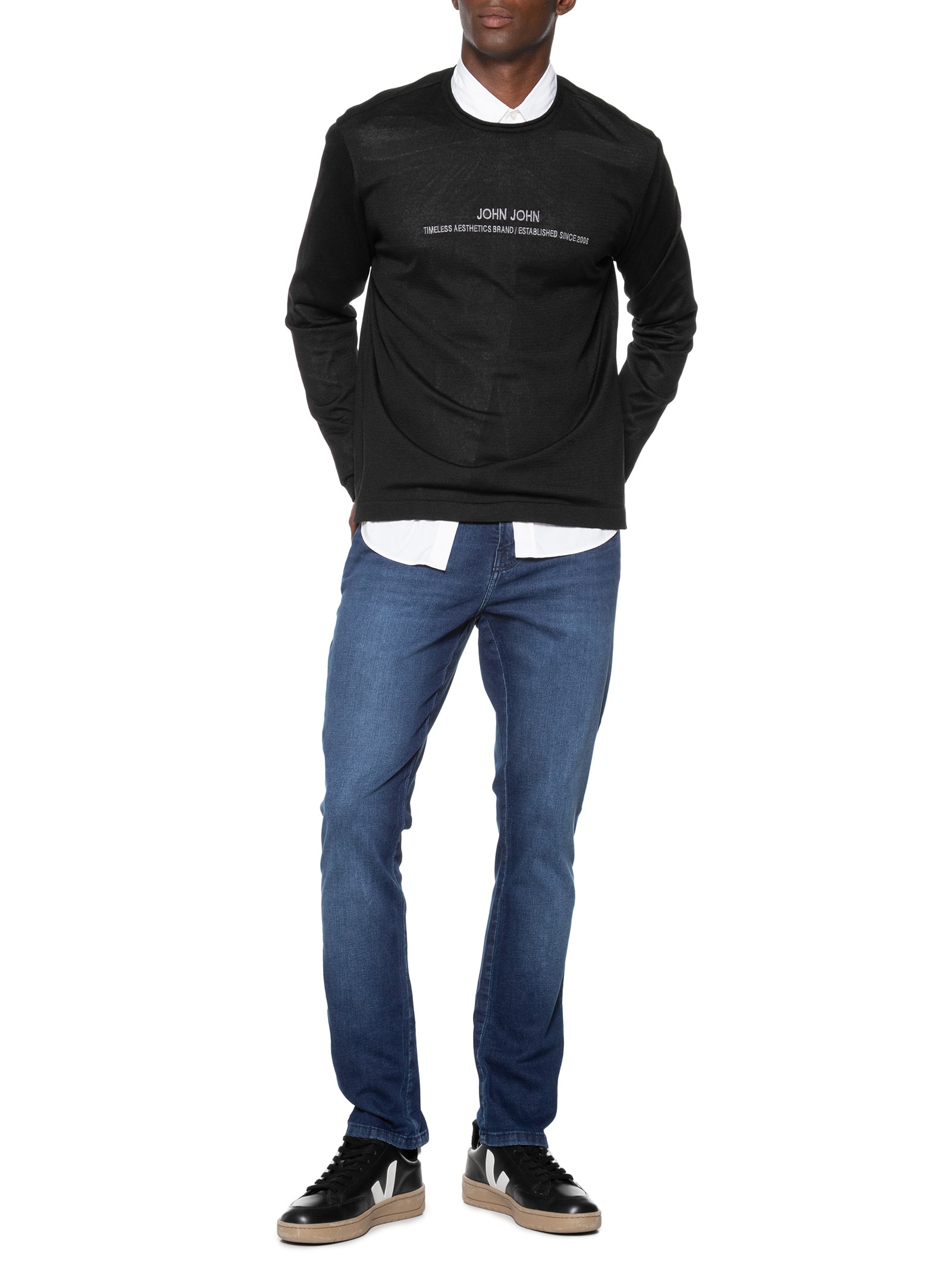 Calça Masculina Jeans Skinny Fit Moscou Azul John John