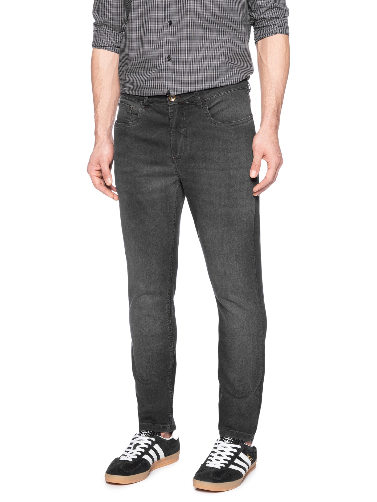 Calça Masculina Jeans Skinny Intense Bl Stone Preto Aramis