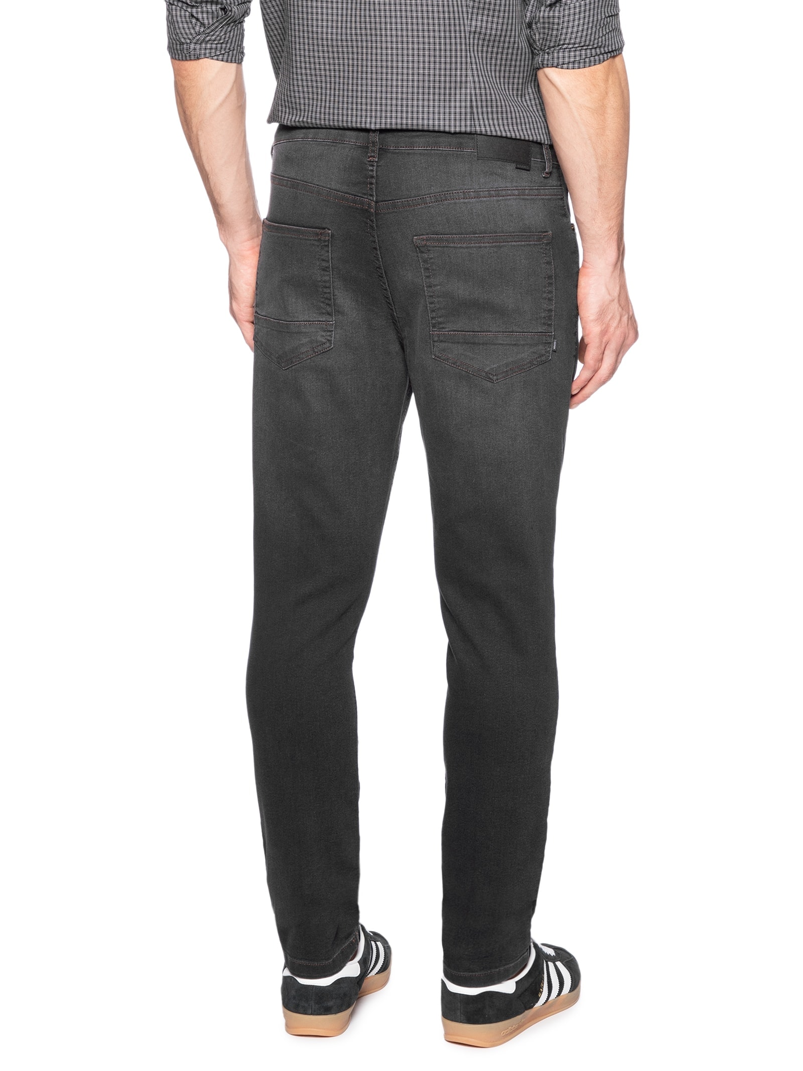 Calça Masculina Jeans Skinny Intense Bl Stone Preto Aramis