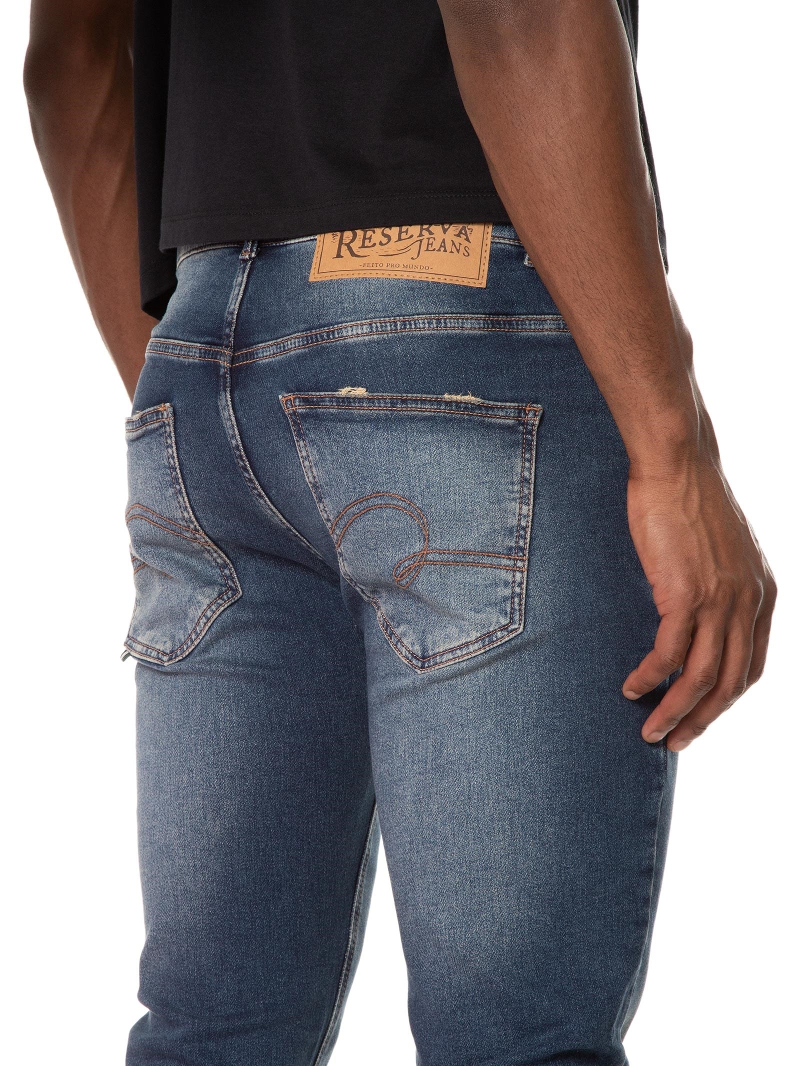 Calça Masculina Jeans Skinny Varjão Azul Reserva