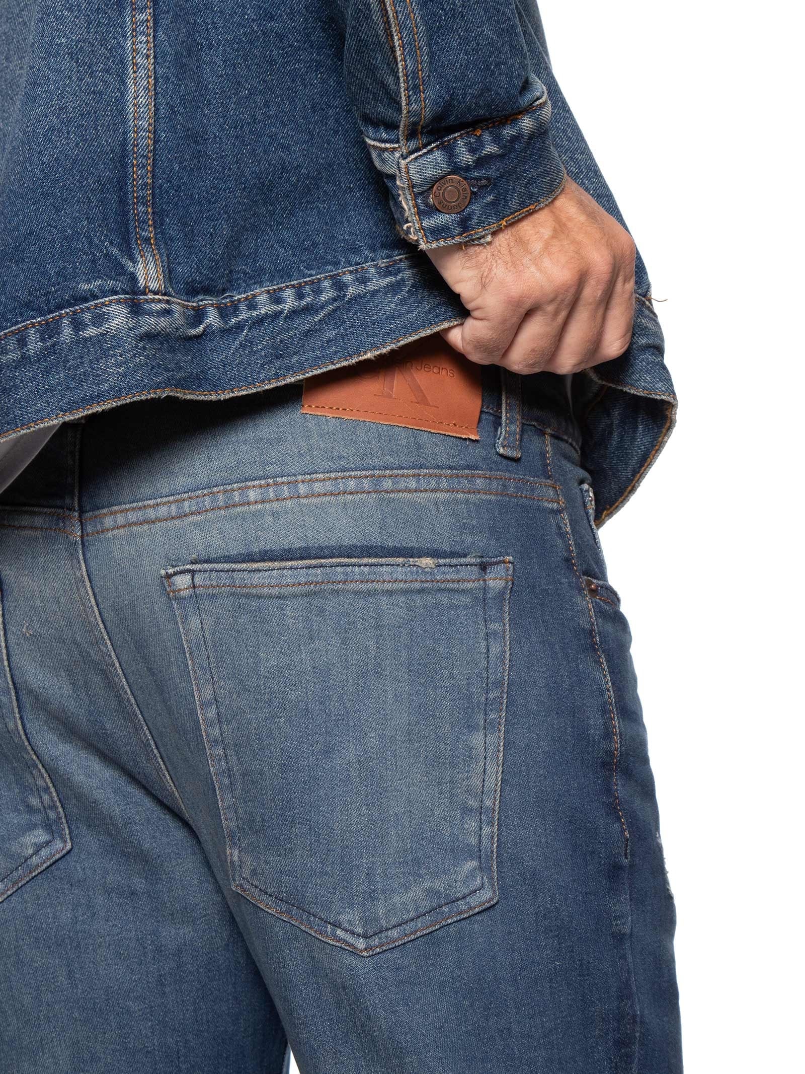 Calça Masculina Jeans Slim 5 Pockets Azul Calvin Klein Jeans