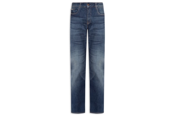 Calça Masculina Jeans Slim 5 Pockets - Azul
