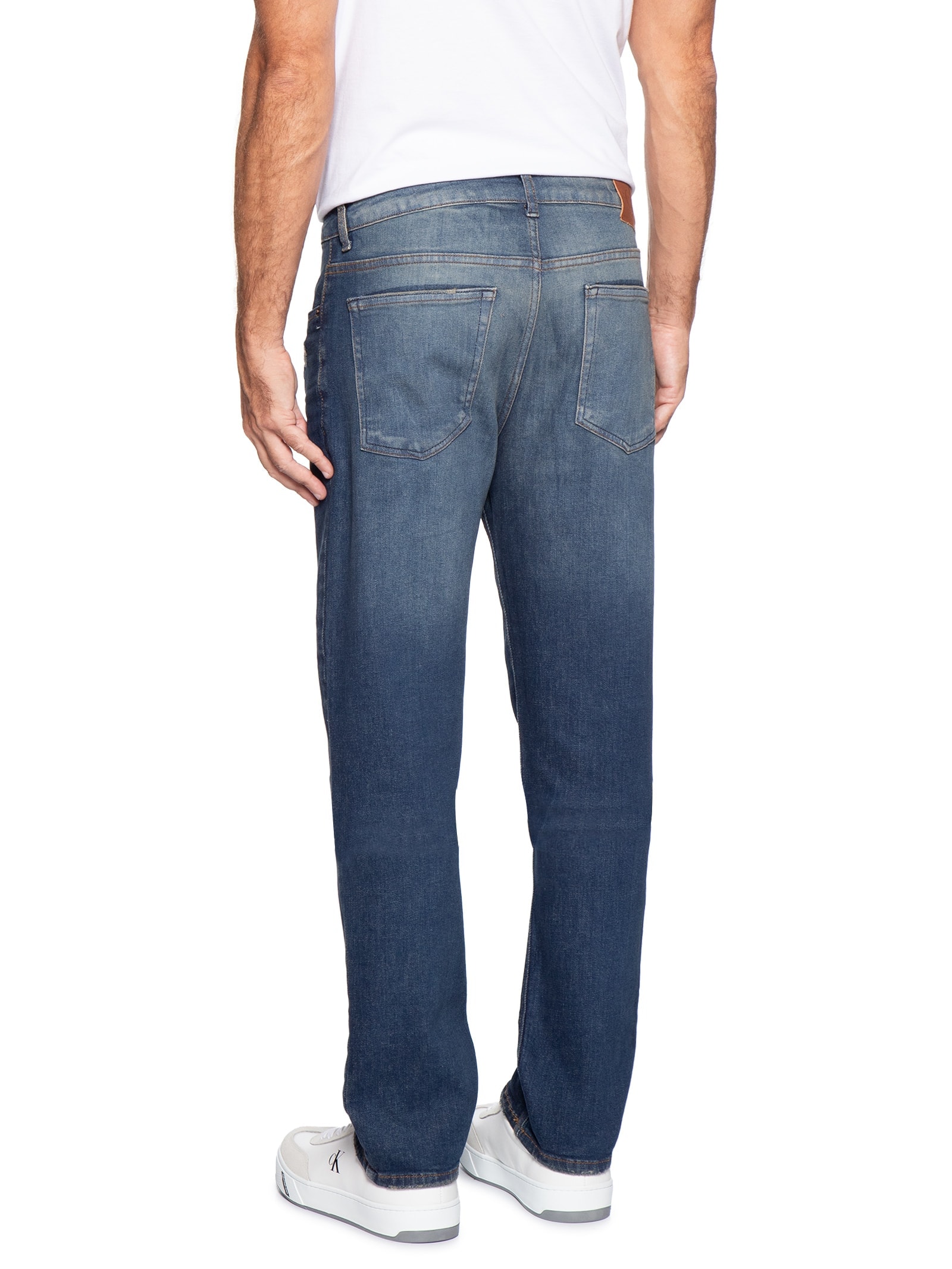 Calça Masculina Jeans Slim 5 Pockets Azul Calvin Klein Jeans