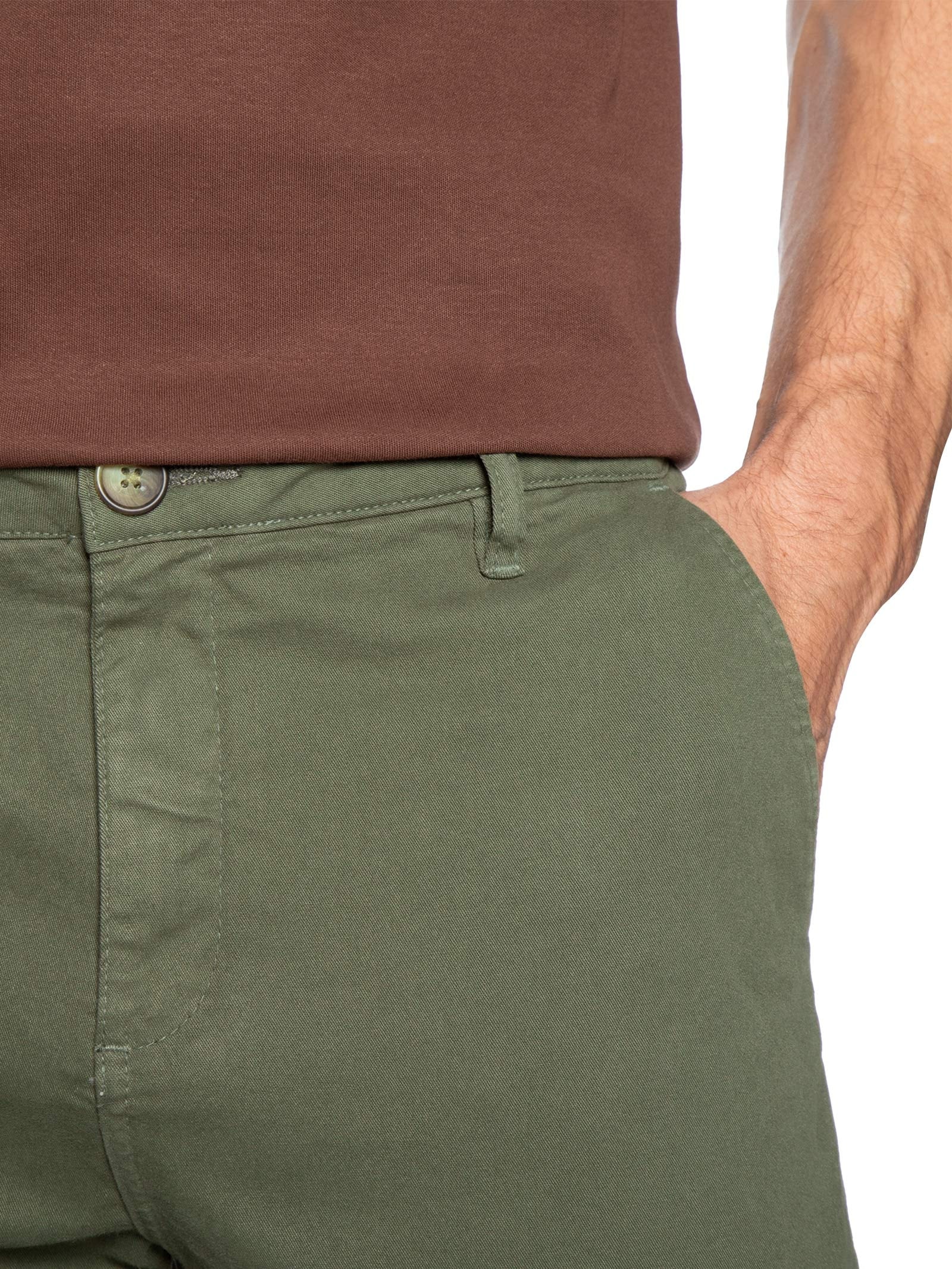 Calça Masculina Jeans Slim Chino II Verde Foxton