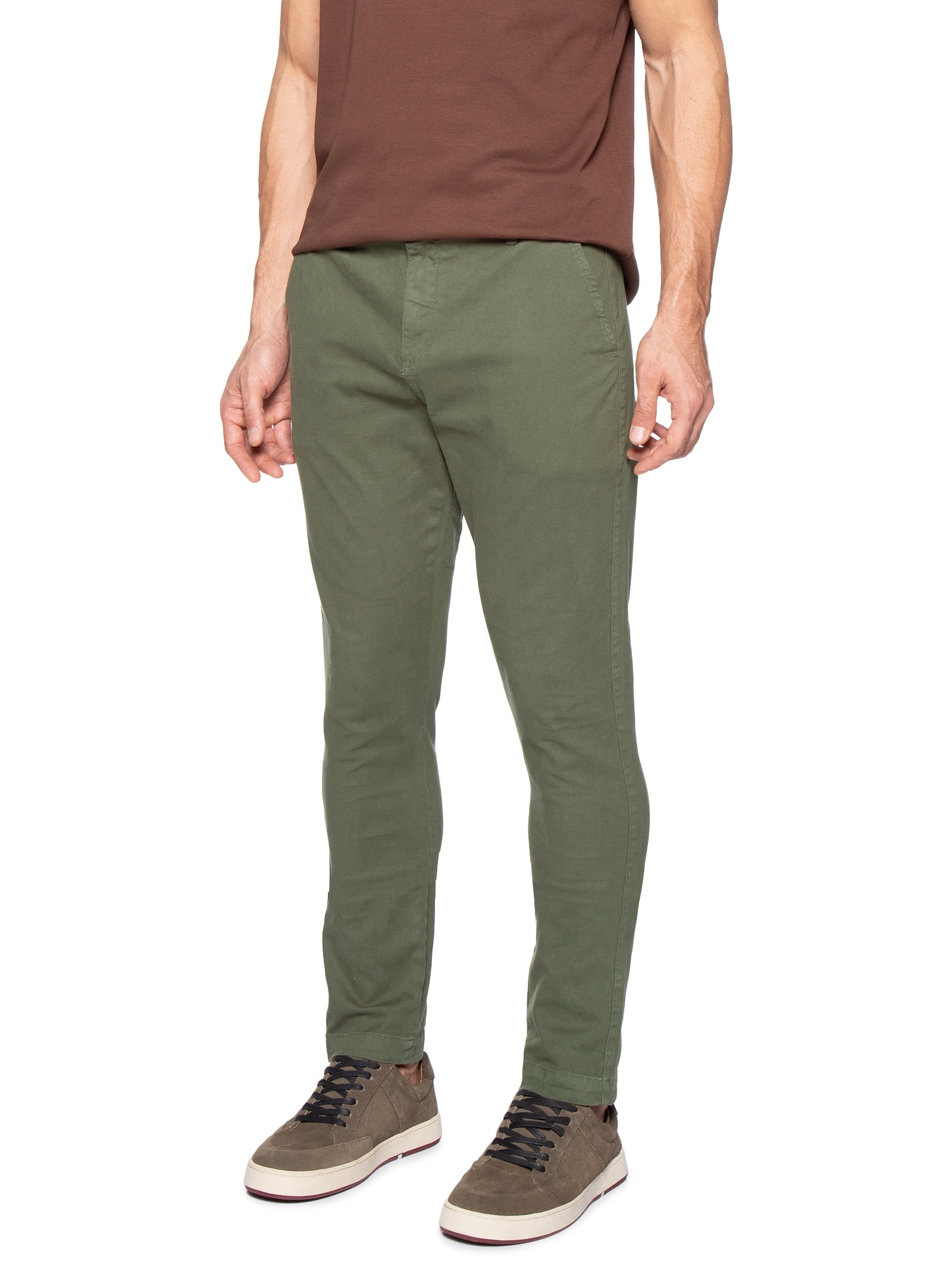 Calça Masculina Jeans Slim Chino II Verde Foxton