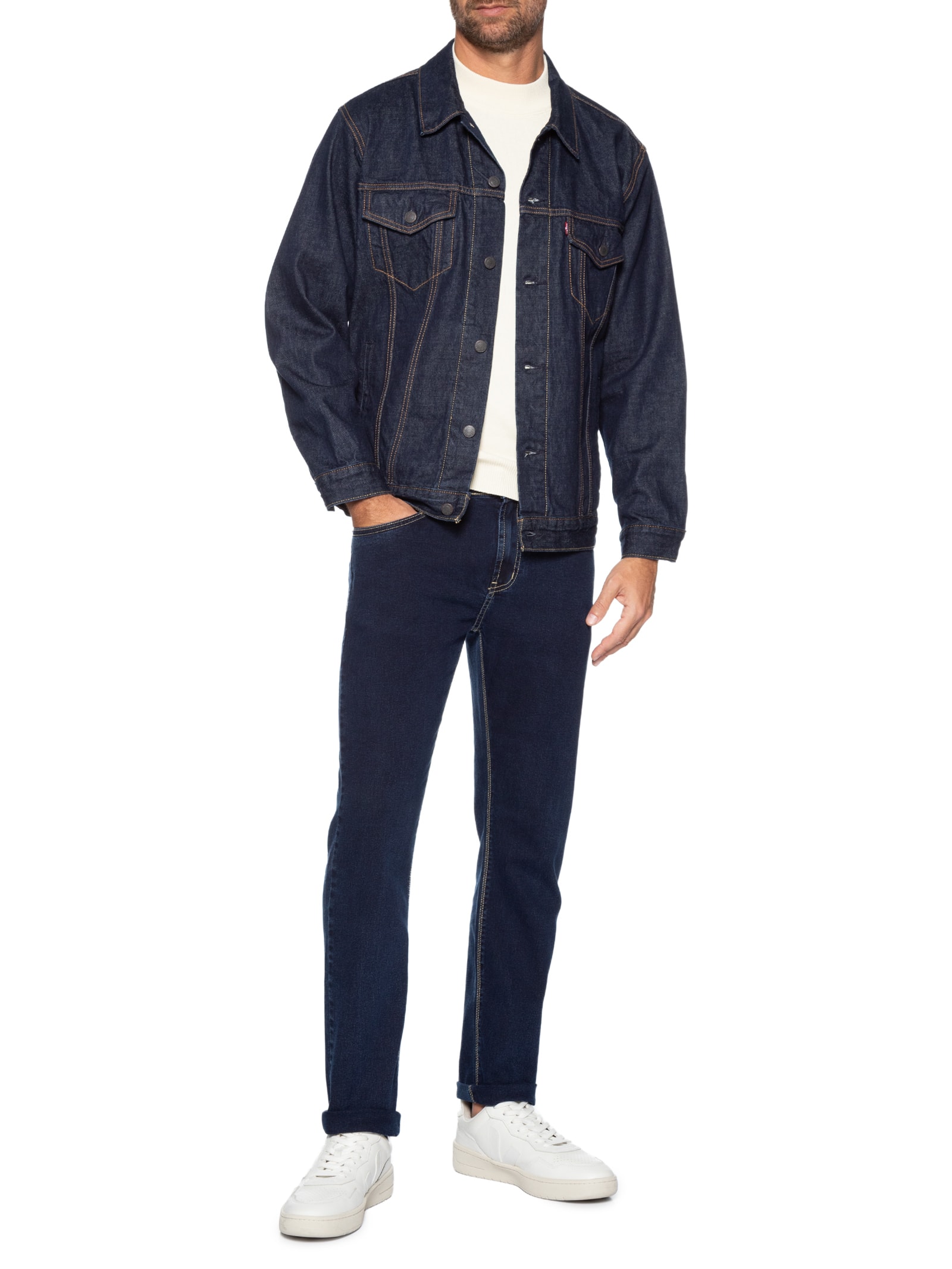 Calça Masculina Jeans Slim Comfort Azul Sergio K