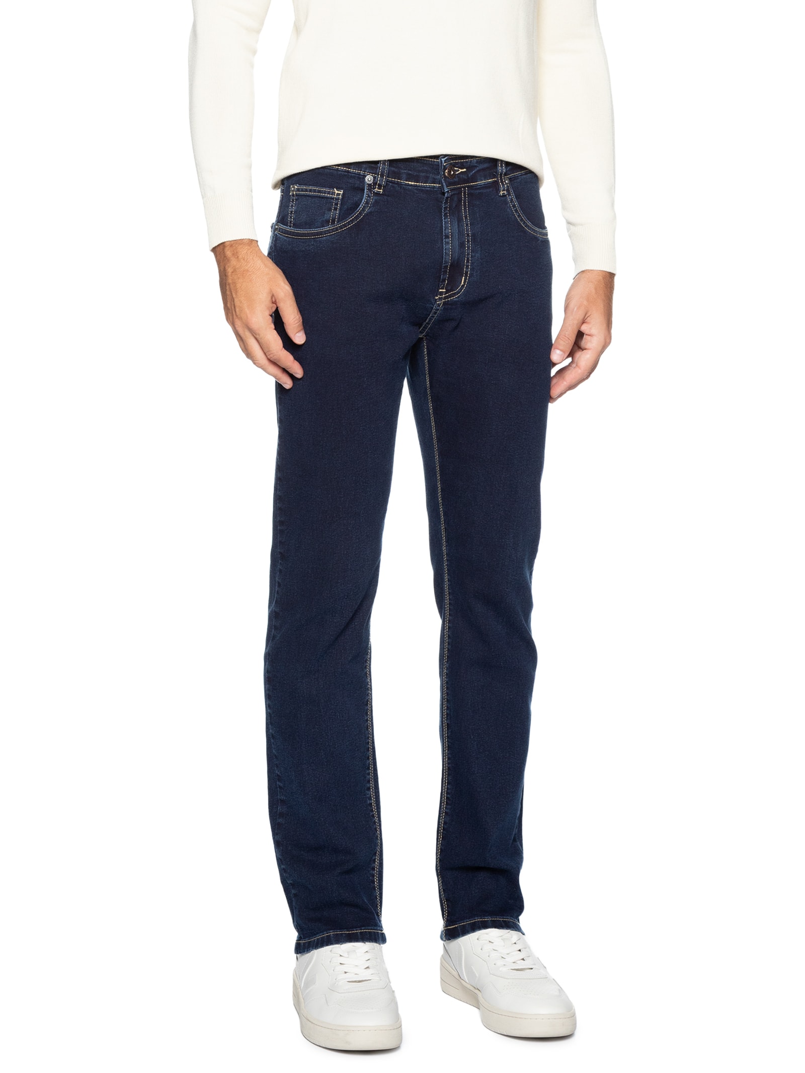 Calça Masculina Jeans Slim Comfort Azul Sergio K