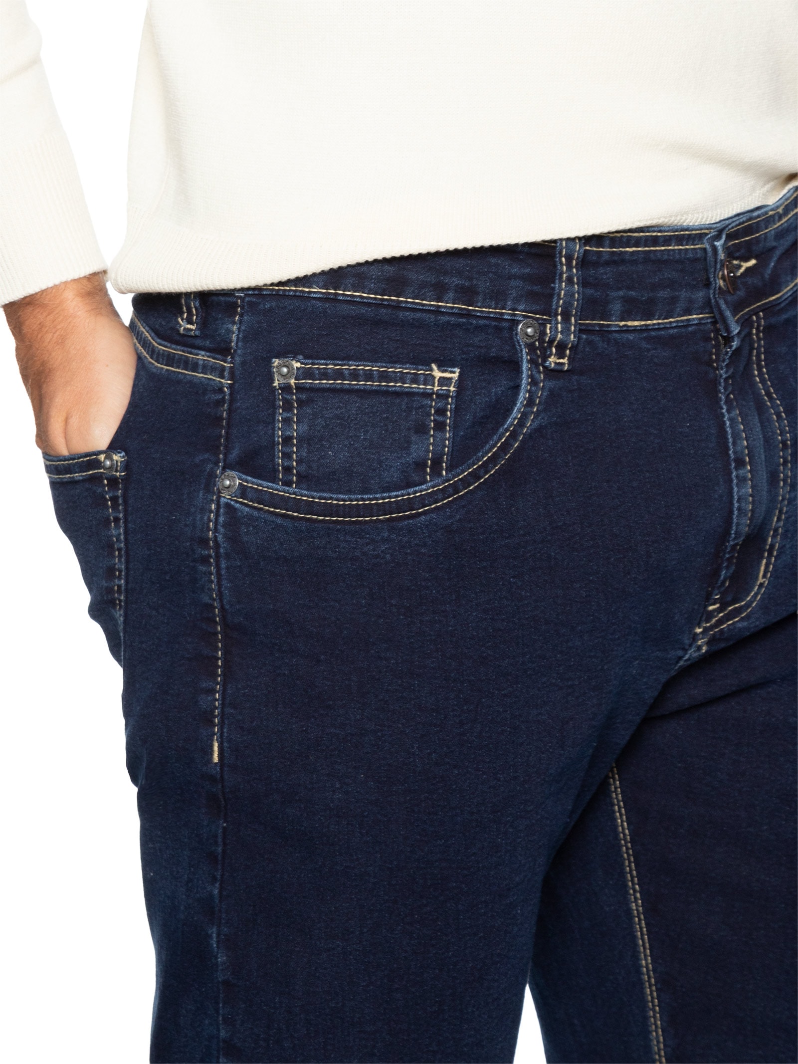 Calça Masculina Jeans Slim Comfort Azul Sergio K