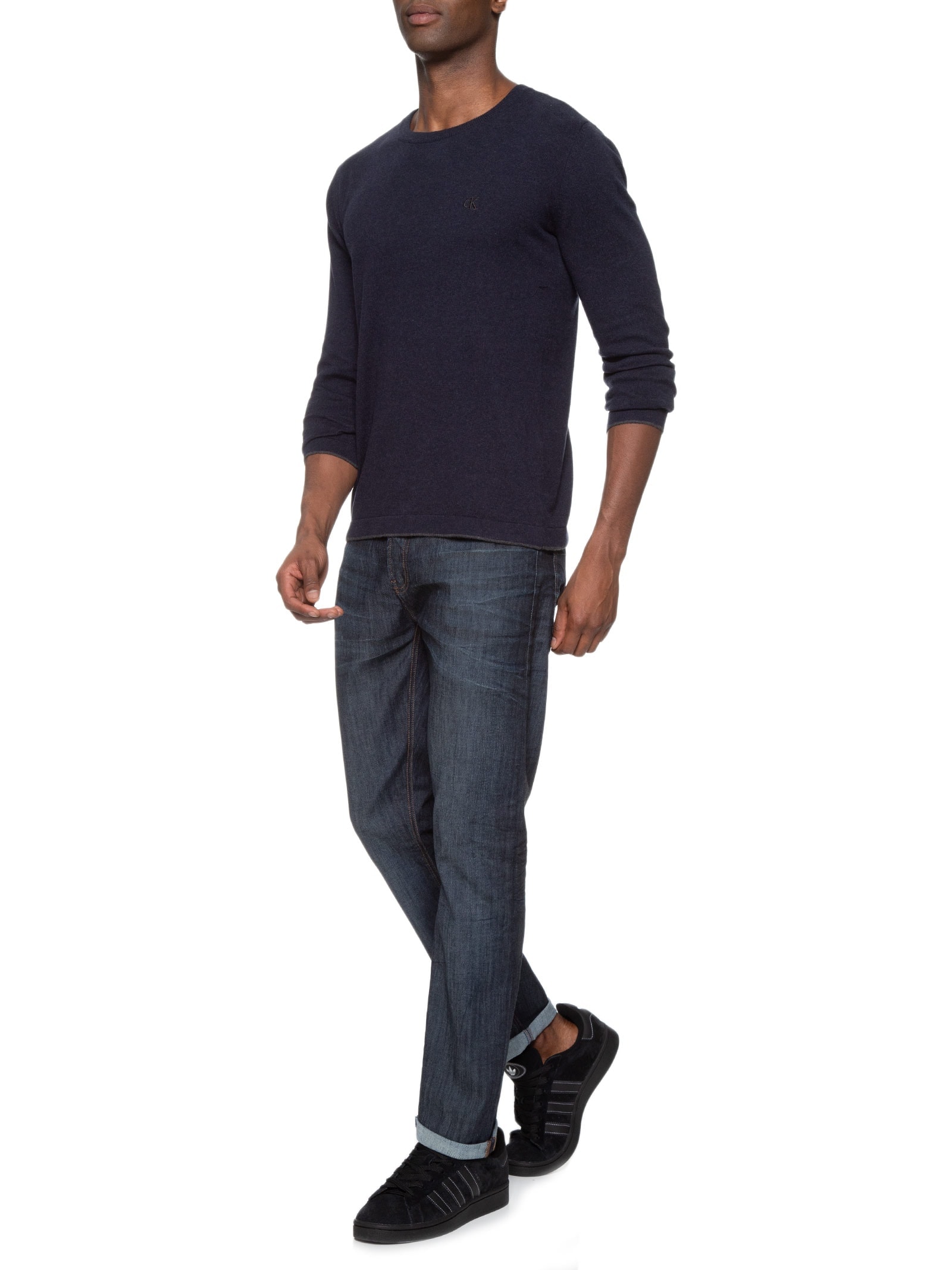 Calça Masculina Jeans Slim Controle Térmico Azul Calvin Klein Jeans