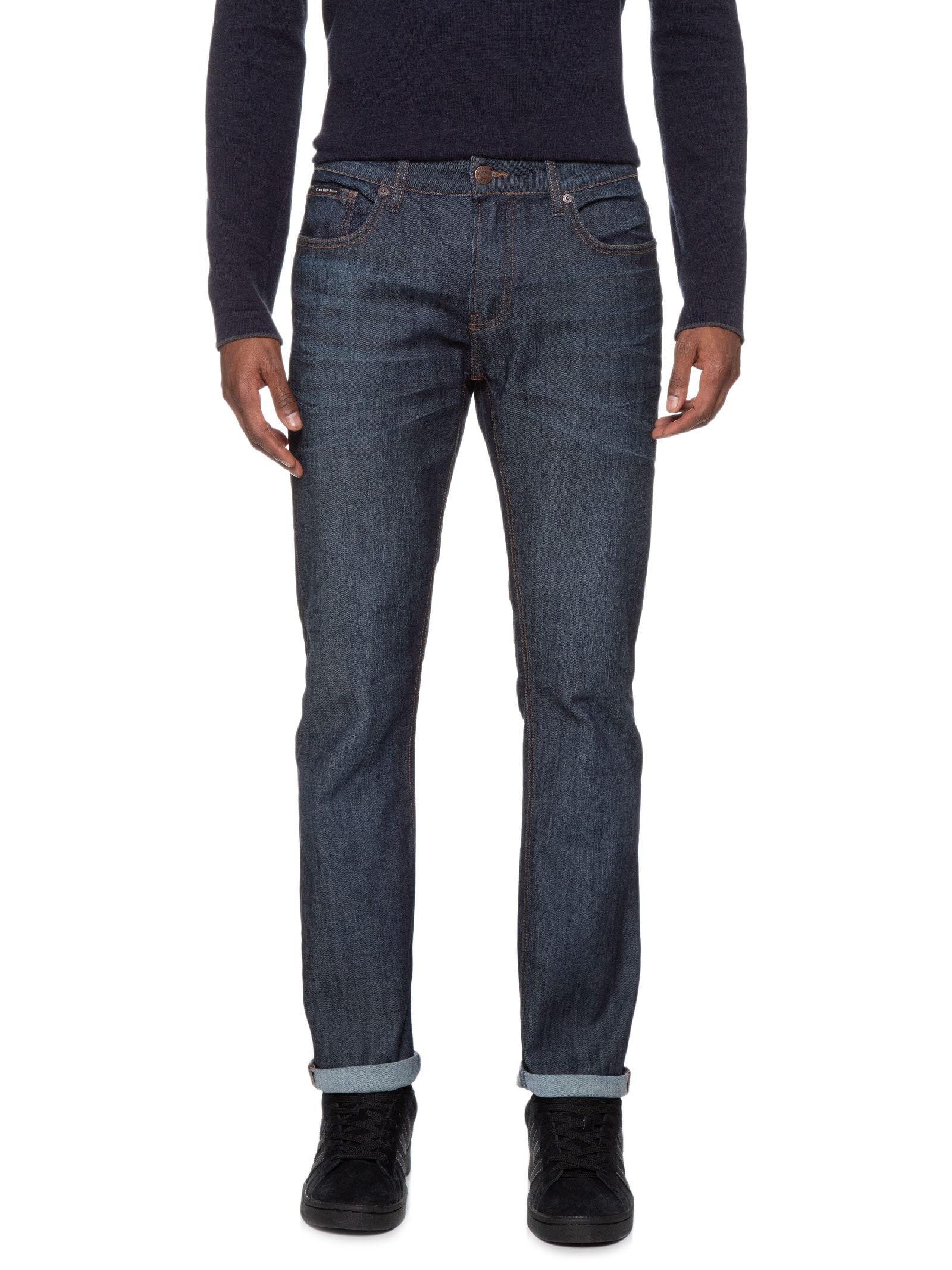 Calça Masculina Jeans Slim Controle Térmico Azul Calvin Klein Jeans