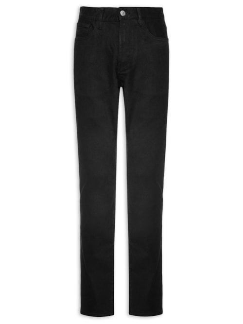 Calça Masculina Jeans Slim Fit 5 Pockets – Preto